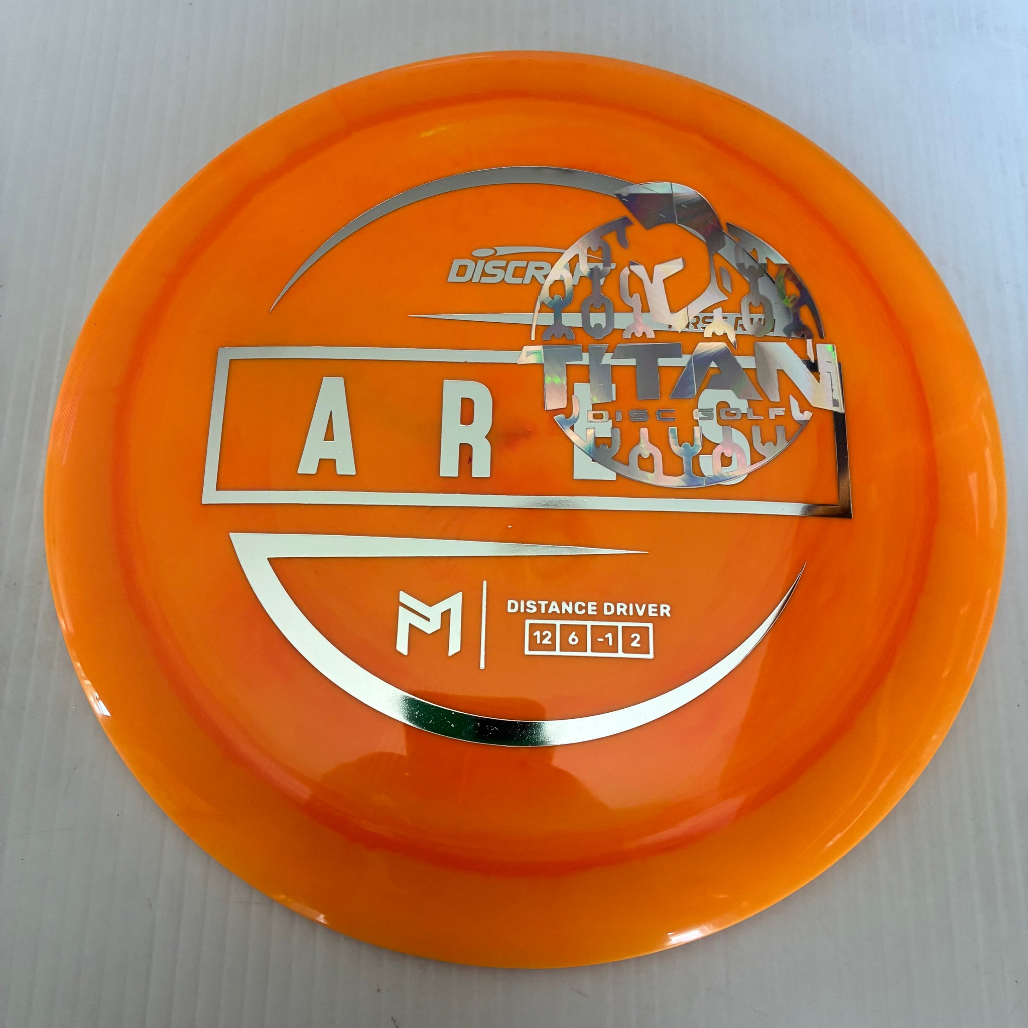 Discraft 2026 Titan Open First Run Paul McBeth Swirly ESP Ares 12/6/-1/2