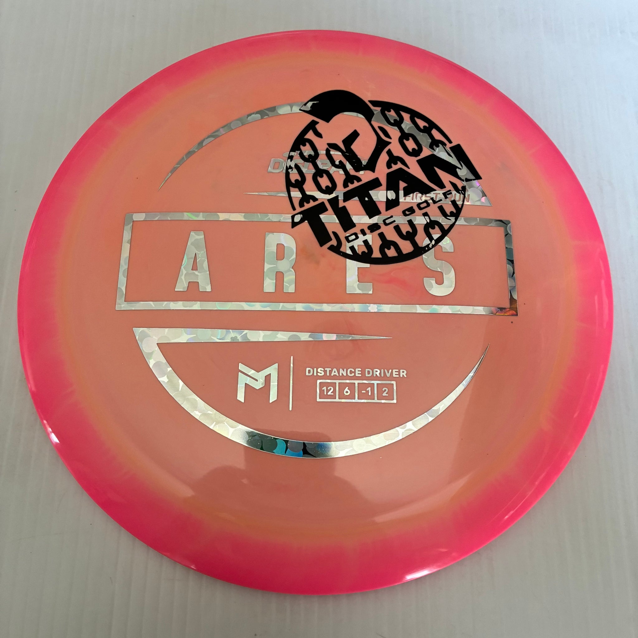 Discraft 2026 Titan Open First Run Paul McBeth Swirly ESP Ares 12/6/-1/2