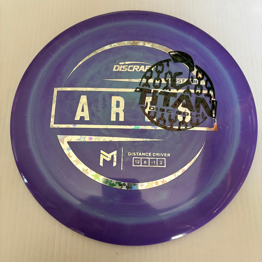 Discraft 2026 Titan Open First Run Paul McBeth Swirly ESP Ares 12/6/-1/2