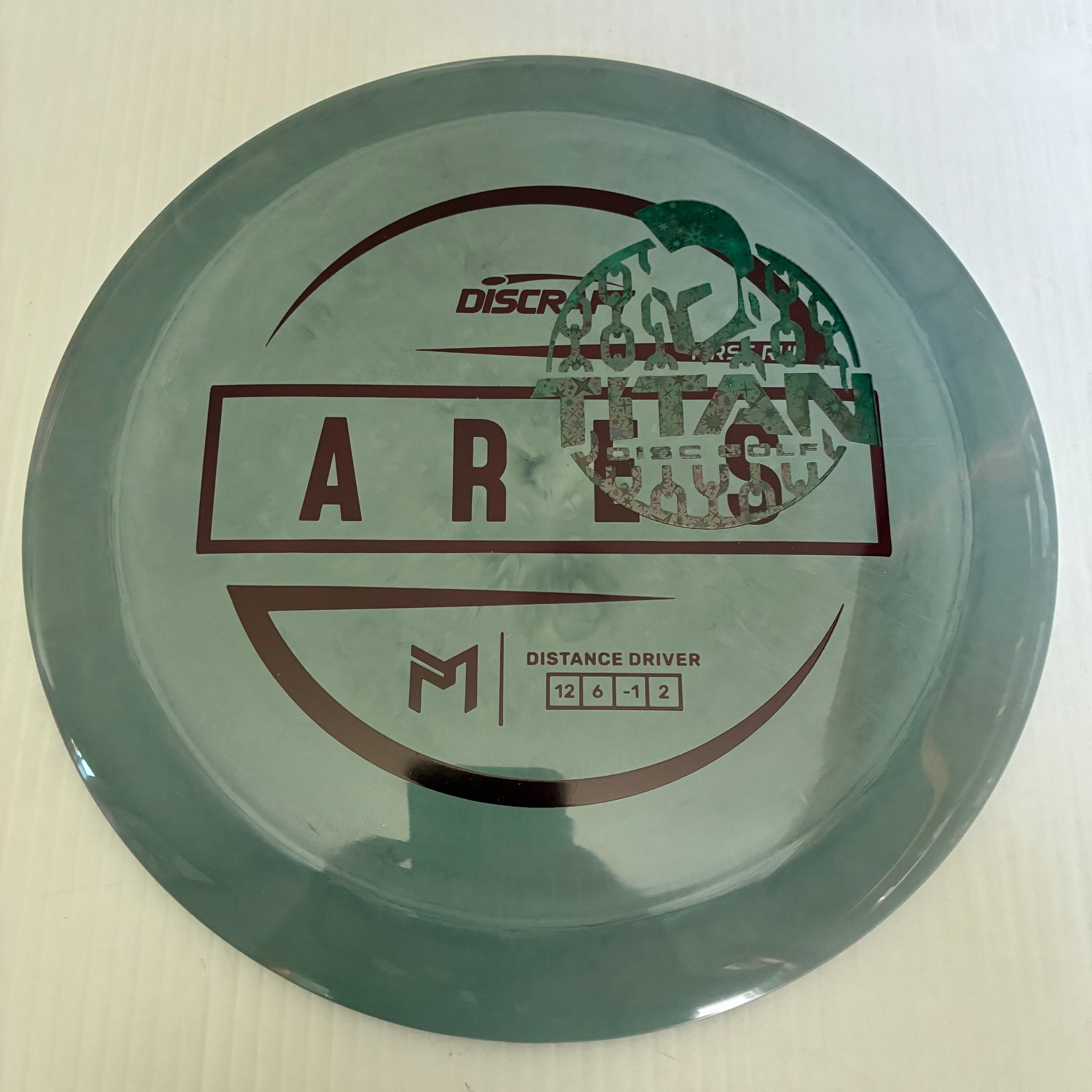 Discraft 2026 Titan Open First Run Paul McBeth Swirly ESP Ares 12/6/-1/2