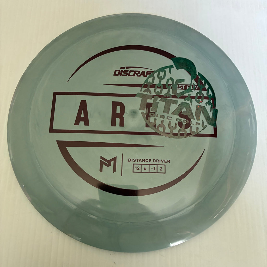 Discraft 2026 Titan Open First Run Paul McBeth Swirly ESP Ares 12/6/-1/2