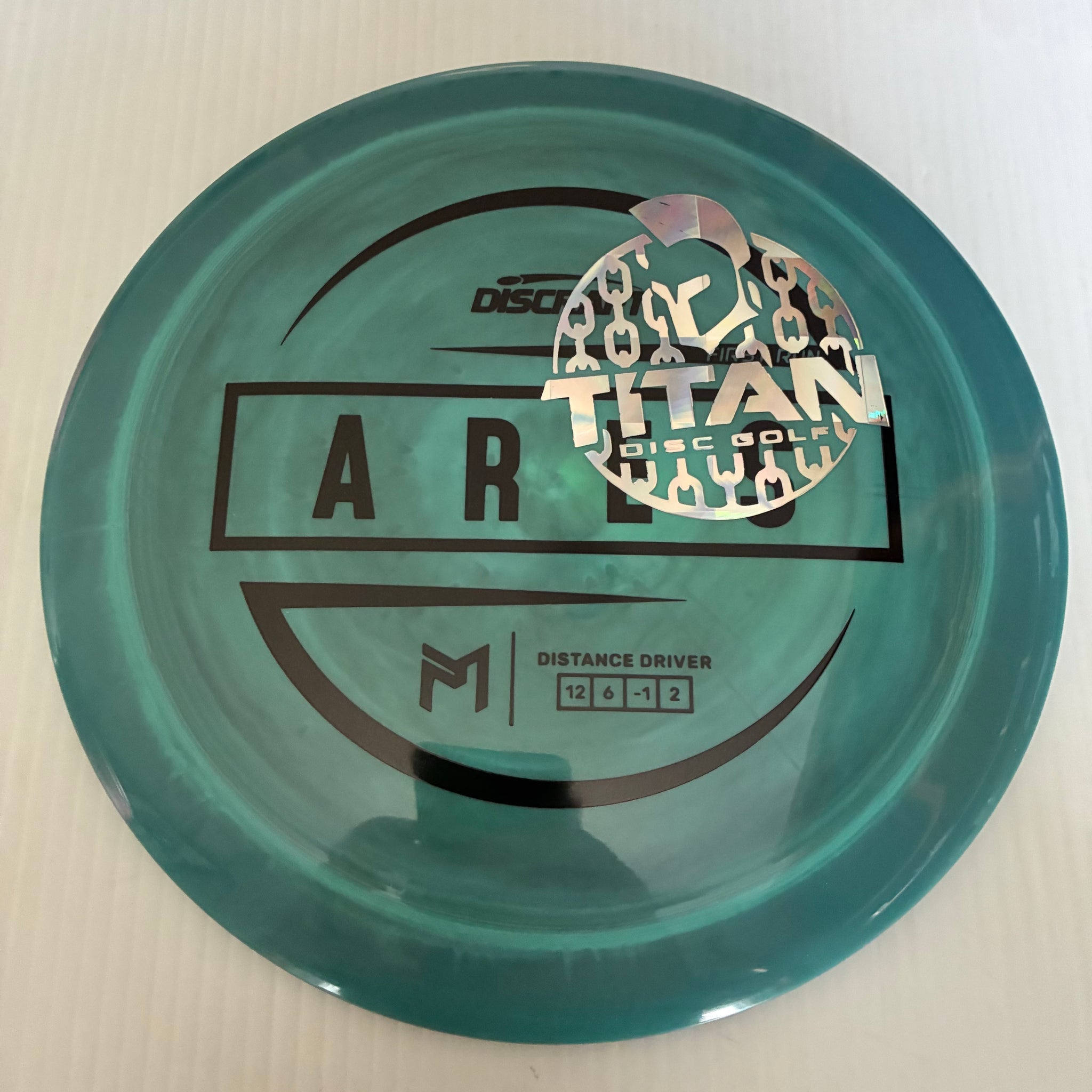 Discraft 2026 Titan Open First Run Paul McBeth Swirly ESP Ares 12/6/-1/2