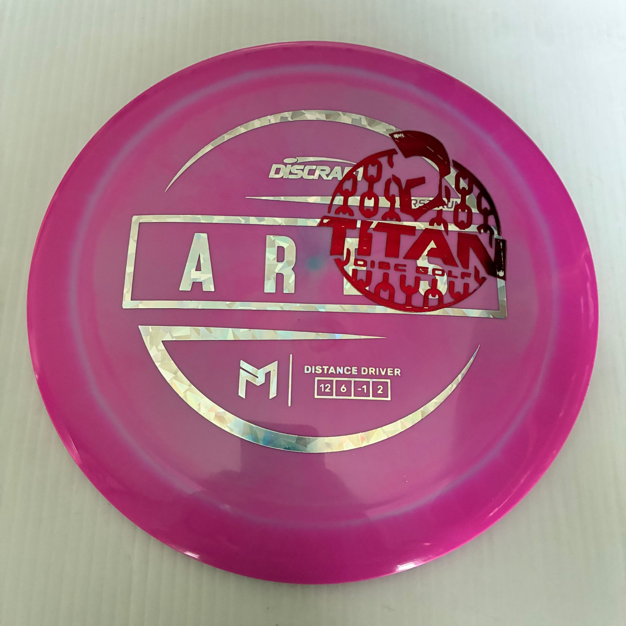 Discraft 2026 Titan Open First Run Paul McBeth Swirly ESP Ares 12/6/-1/2