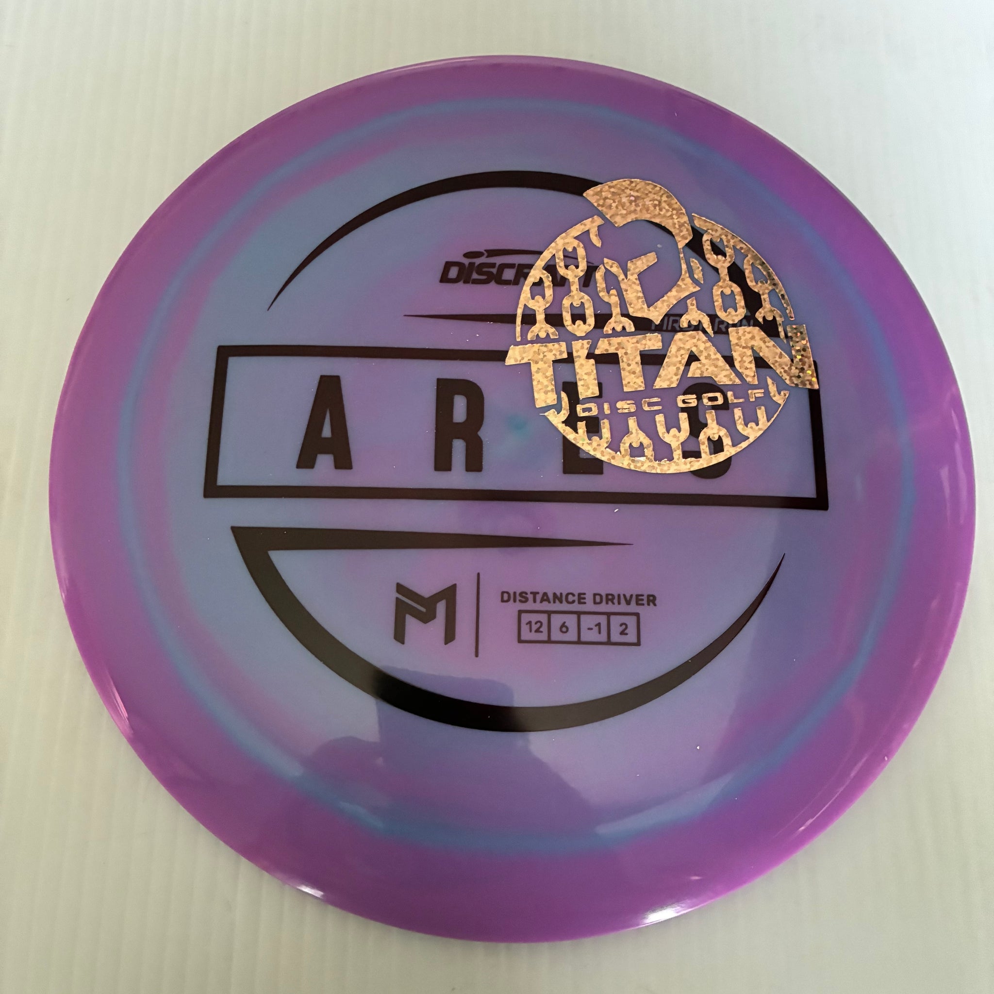Discraft 2026 Titan Open First Run Paul McBeth Swirly ESP Ares 12/6/-1/2
