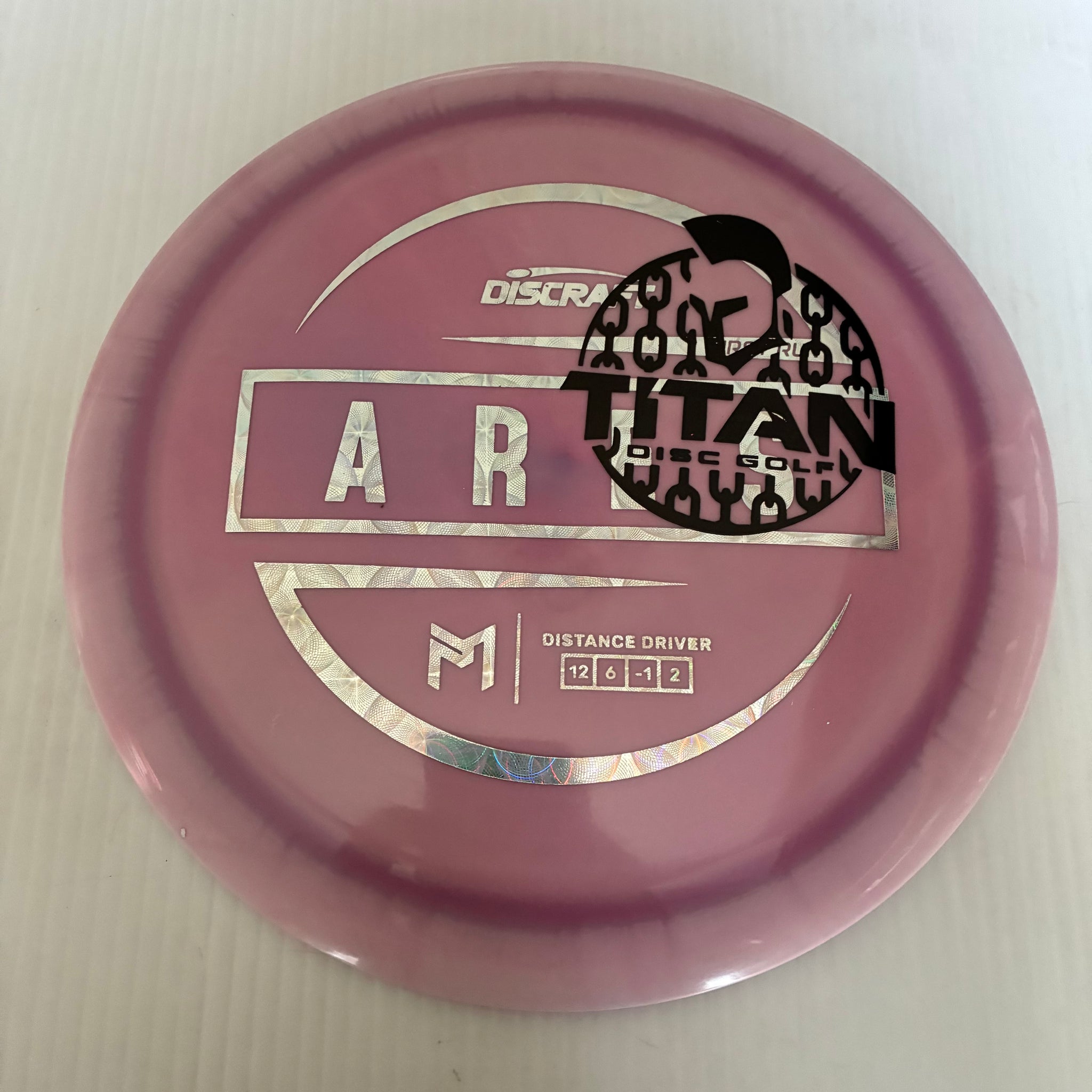 Discraft 2026 Titan Open First Run Paul McBeth Swirly ESP Ares 12/6/-1/2