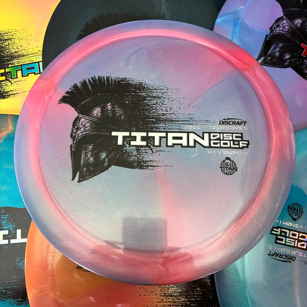Discraft 2026 Titan Open Tour Series Swirl Ti/BigZ Blend Venom 13/5/0/3