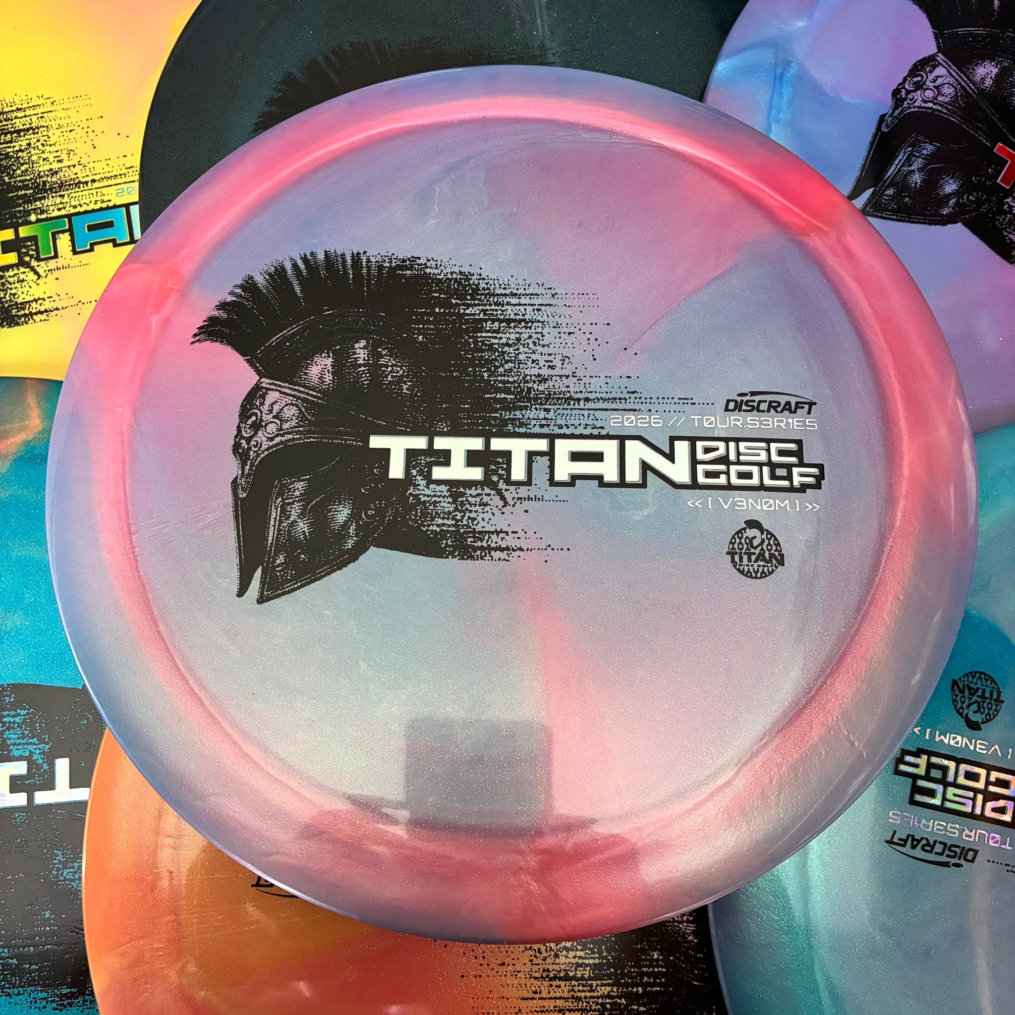 Discraft 2026 Titan Open Tour Series Swirl Ti/BigZ Blend Venom 13/5/0/3