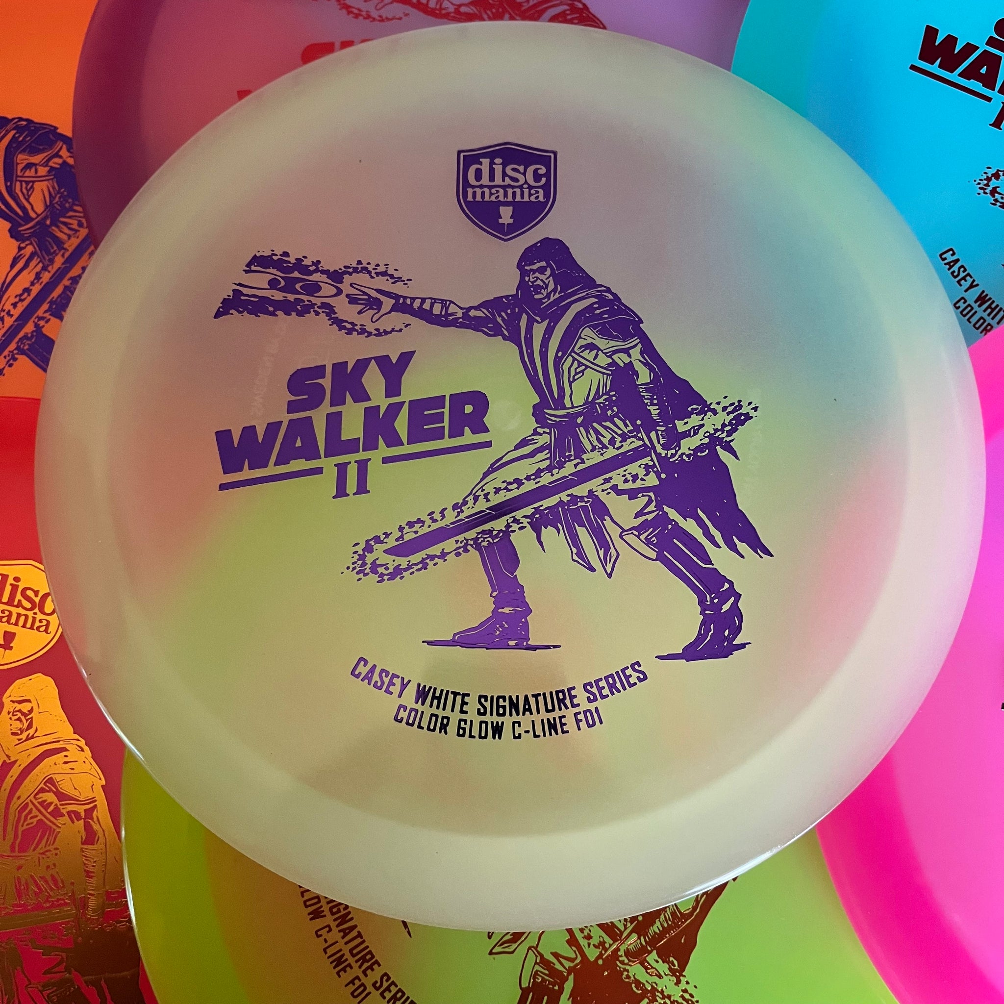 Discmania Casey White Signature Series Skywalker 2 Color Glow C-Line FD1 7/4/0/2