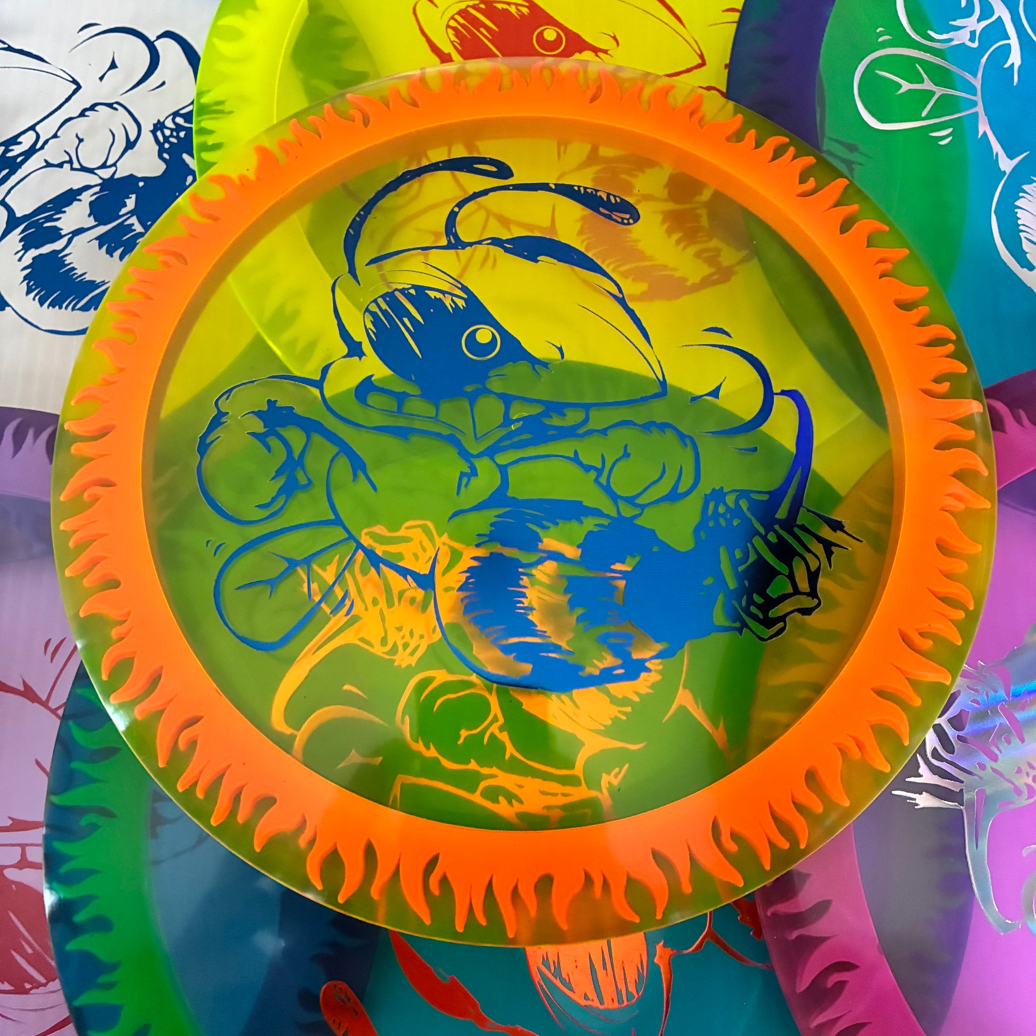 Discraft Limited Edition Z Fuzed Flame Pattern Scorch 11/6/-2/-2