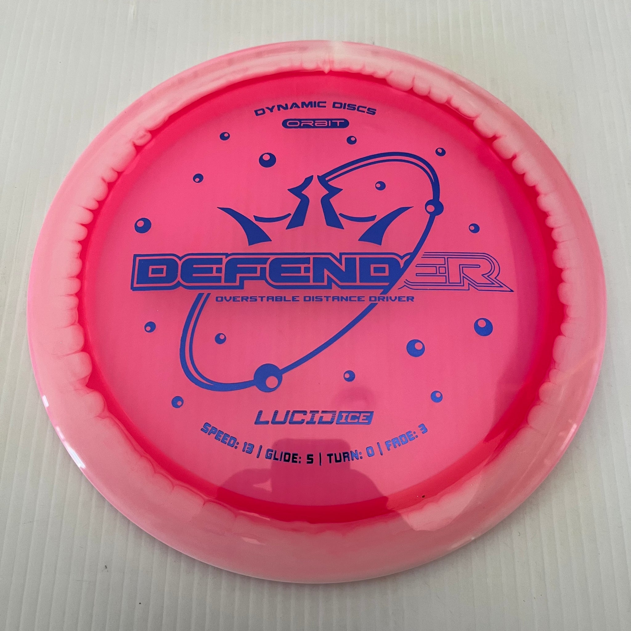 Dynamic Discs Lucid Ice Orbit Defender 13/5/0/3