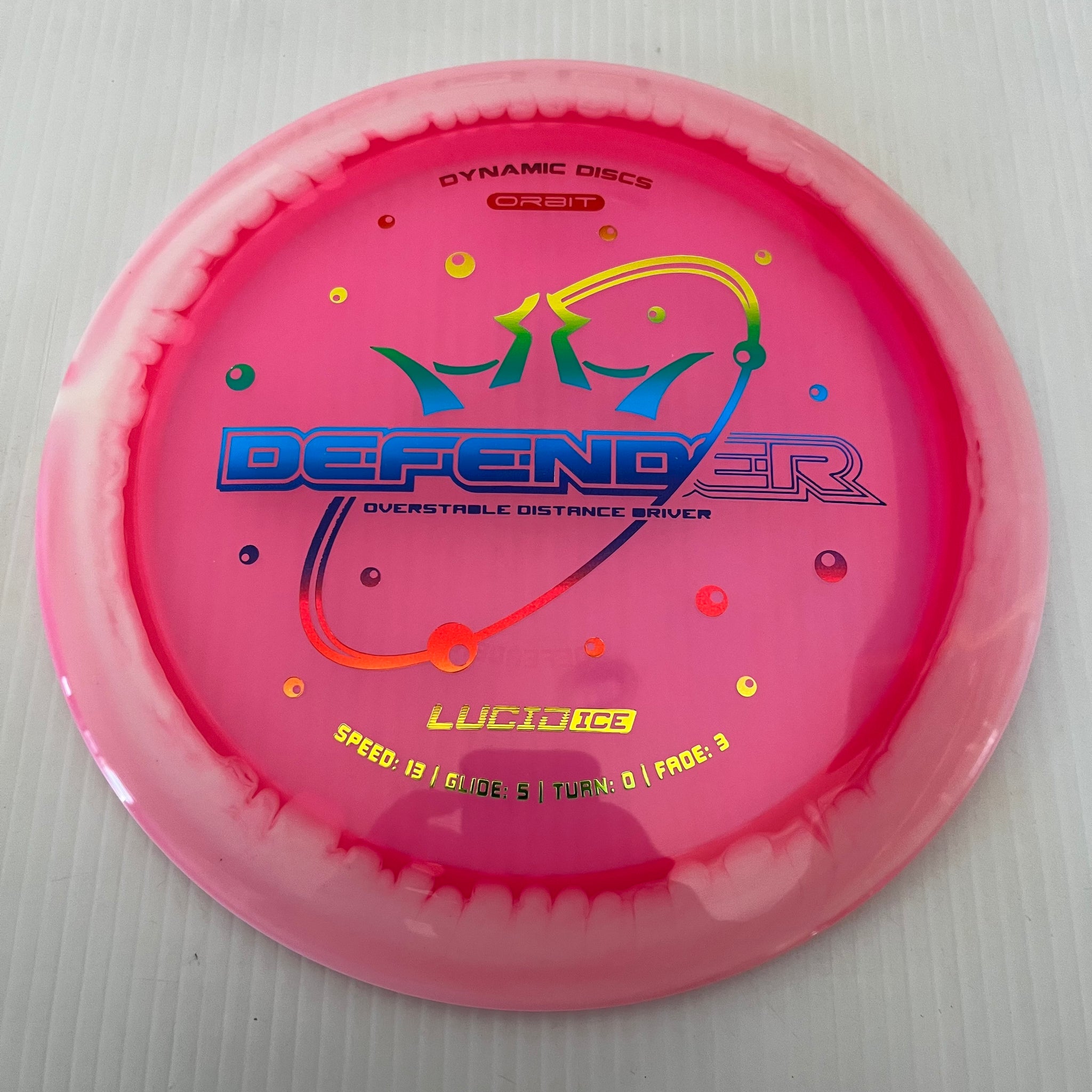 Dynamic Discs Lucid Ice Orbit Defender 13/5/0/3