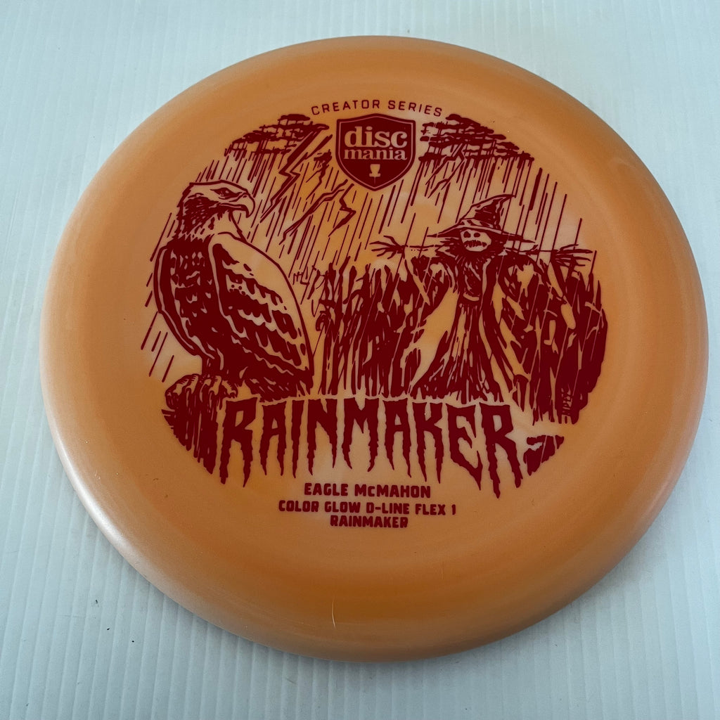 Discmania 2023 Eagle McMahon Creator Series Flex 1 Color Glow D-Line Halloween Rainmaker 2/3/0/0.5