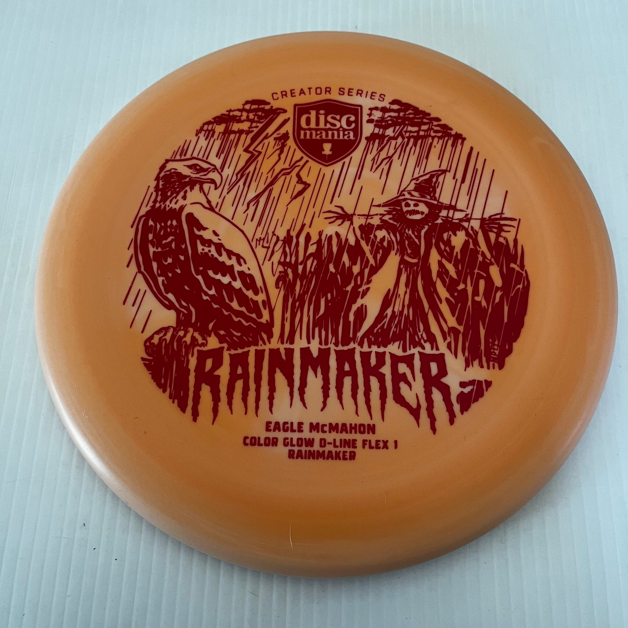 Discmania 2023 Eagle McMahon Creator Series Flex 1 Color Glow D-Line Halloween Rainmaker 2/3/0/0.5