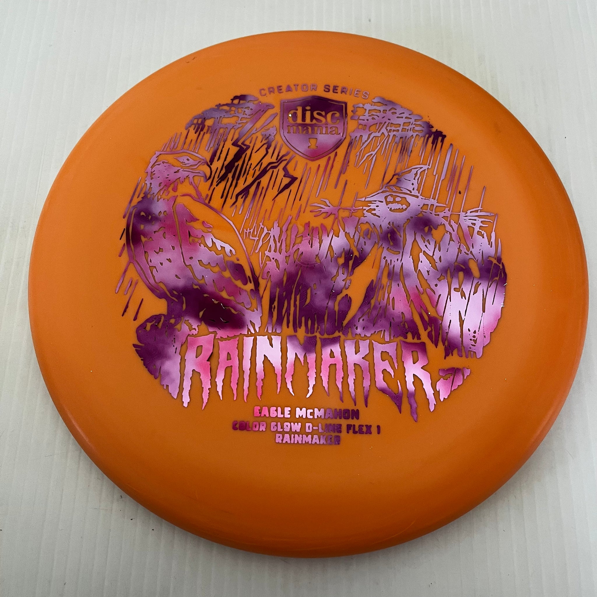Discmania 2023 Eagle McMahon Creator Series Flex 1 Color Glow D-Line Halloween Rainmaker 2/3/0/0.5