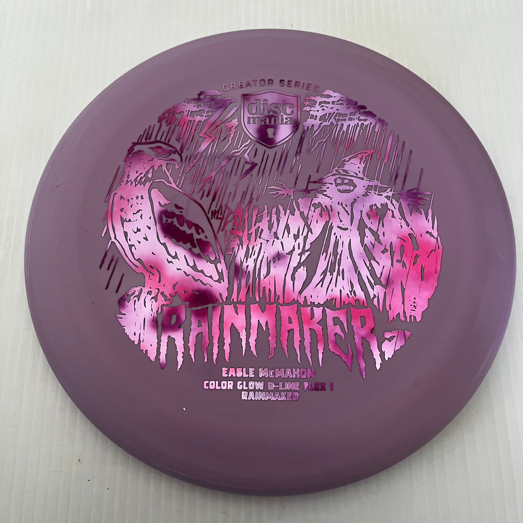 Discmania 2023 Eagle McMahon Creator Series Flex 1 Color Glow D-Line Halloween Rainmaker 2/3/0/0.5