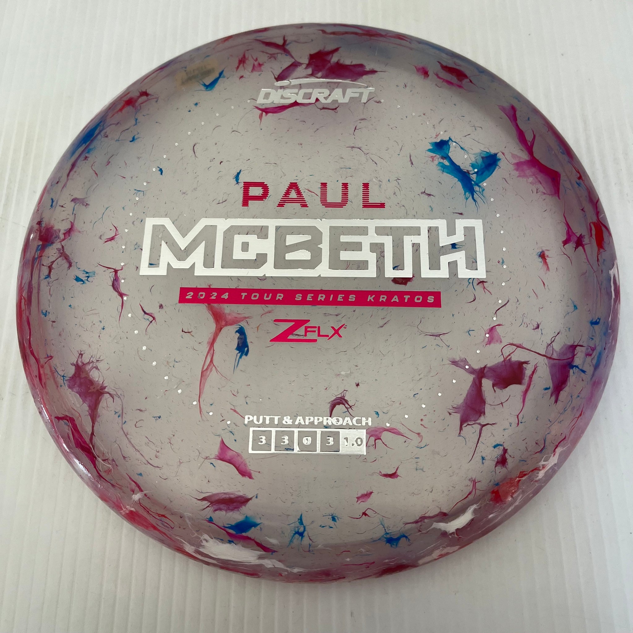 Discraft 2024 Paul McBeth Tour Series Jawbreaker Z FLX Kratos 3/3/0/3