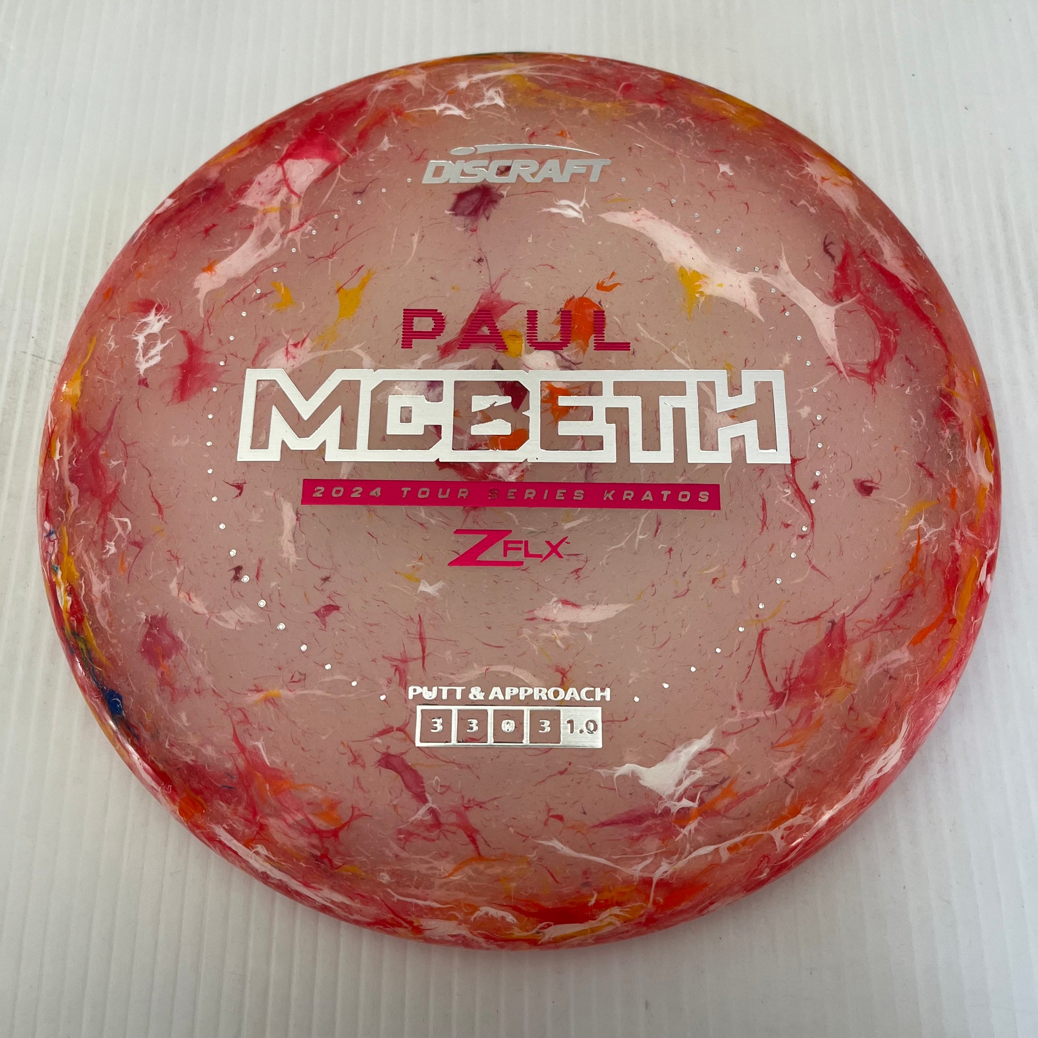 Discraft 2024 Paul McBeth Tour Series Jawbreaker Z FLX Kratos 3/3/0/3