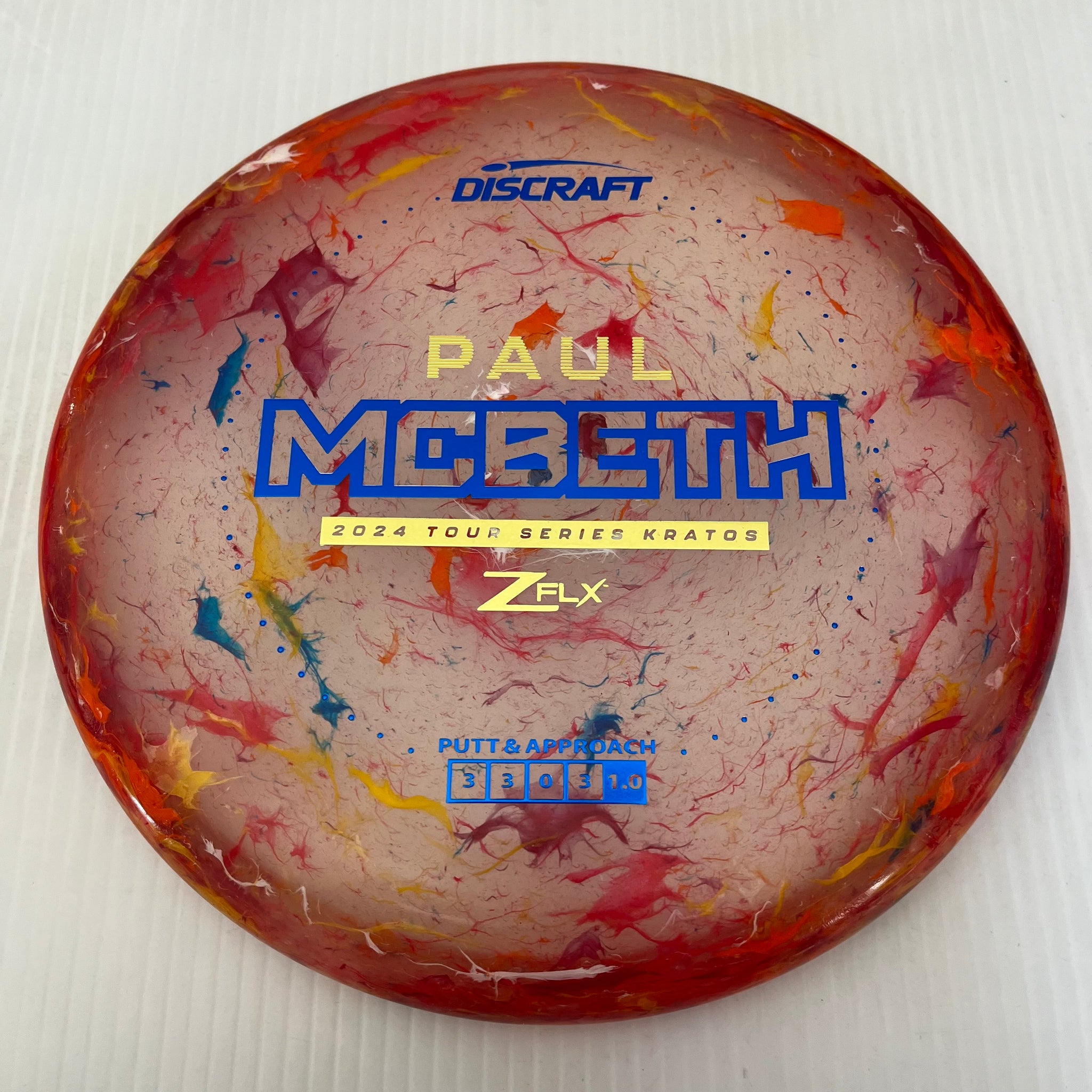 Discraft 2024 Paul McBeth Tour Series Jawbreaker Z FLX Kratos 3/3/0/3