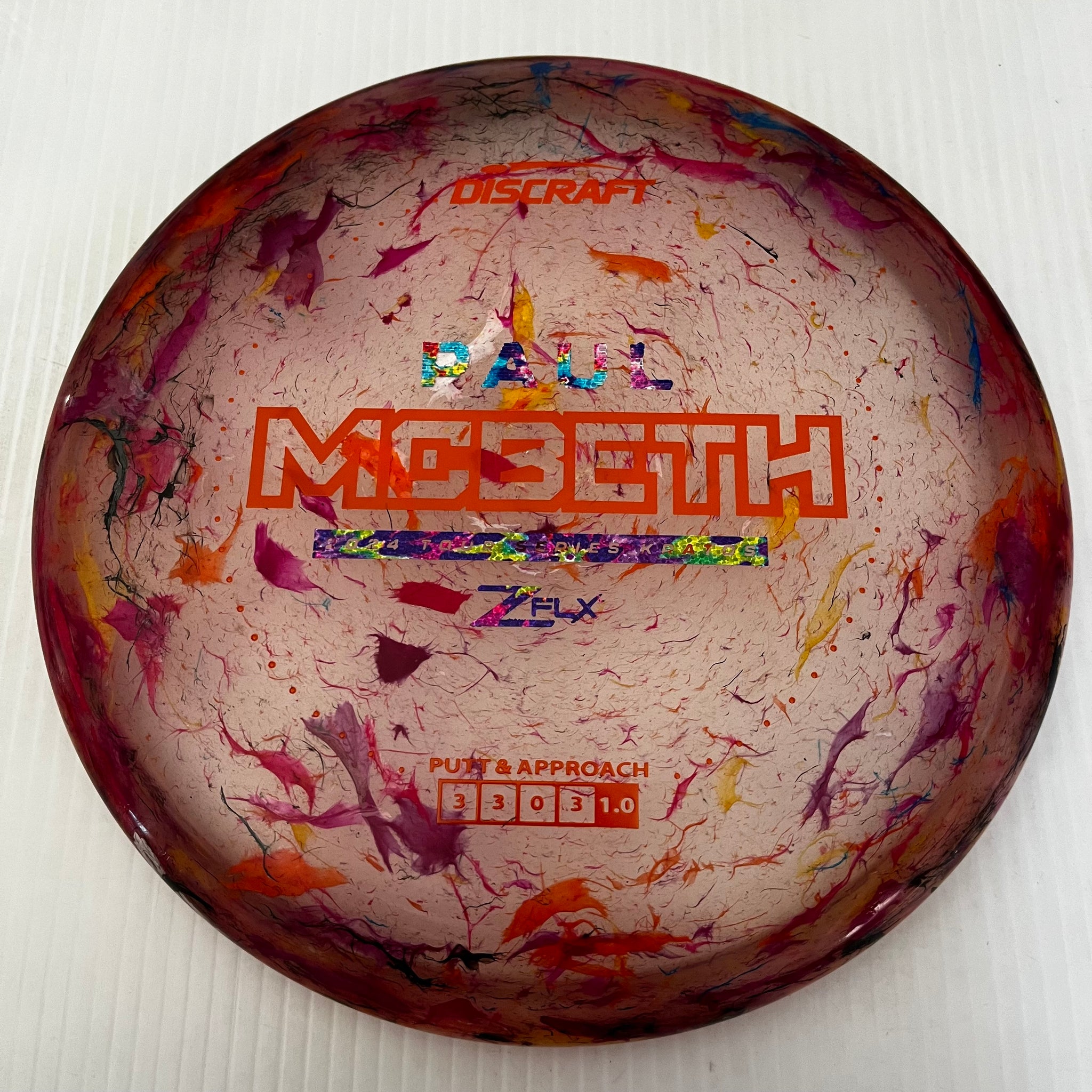 Discraft 2024 Paul McBeth Tour Series Jawbreaker Z FLX Kratos 3/3/0/3