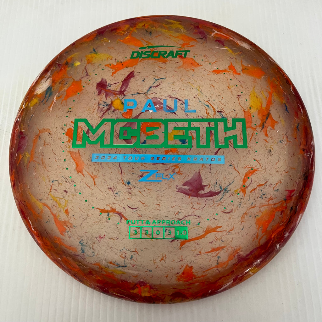 Discraft 2024 Paul McBeth Tour Series Jawbreaker Z FLX Kratos 3/3/0/3