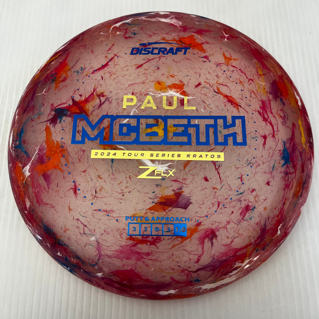 Discraft 2024 Paul McBeth Tour Series Jawbreaker Z FLX Kratos 3/3/0/3