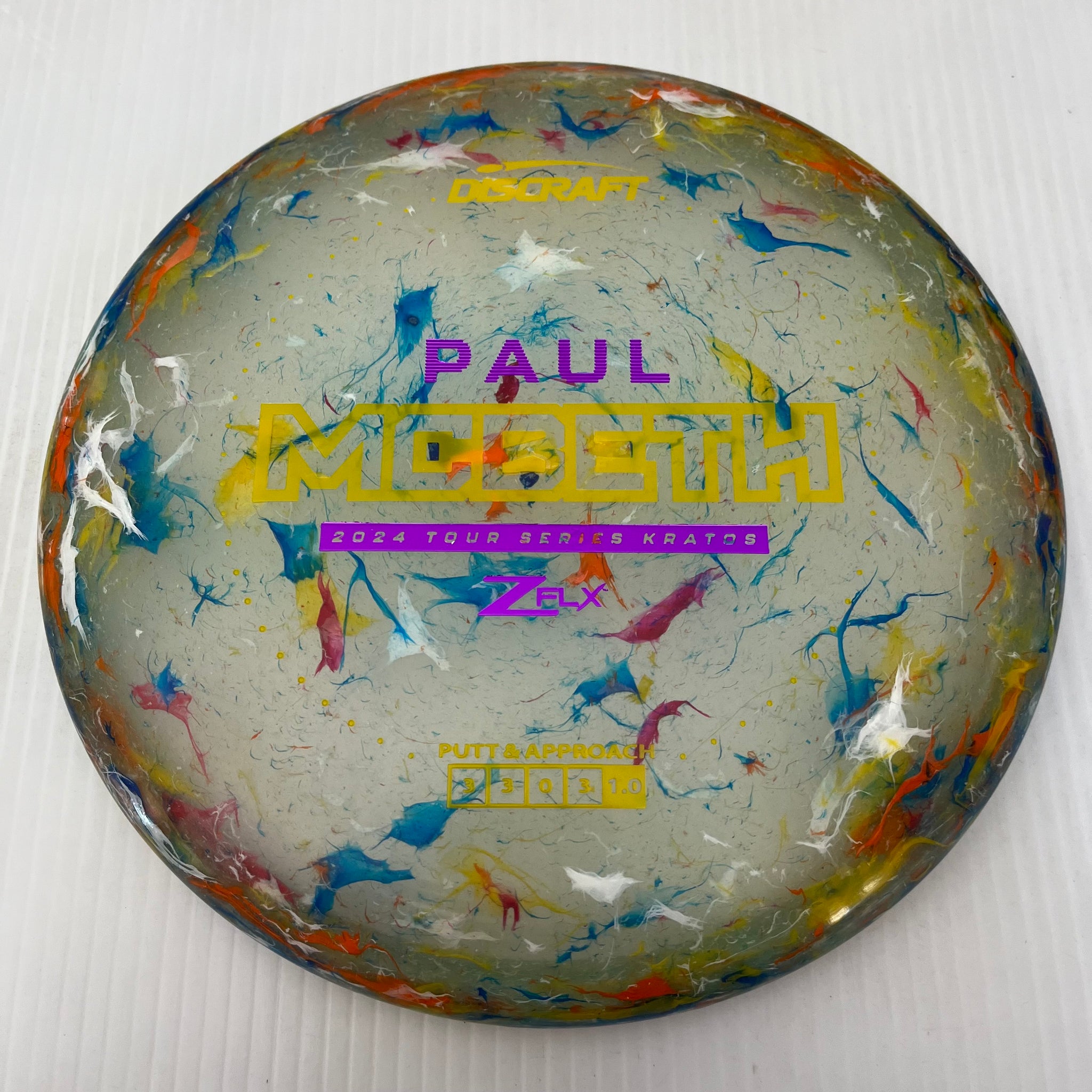 Discraft 2024 Paul McBeth Tour Series Jawbreaker Z FLX Kratos 3/3/0/3