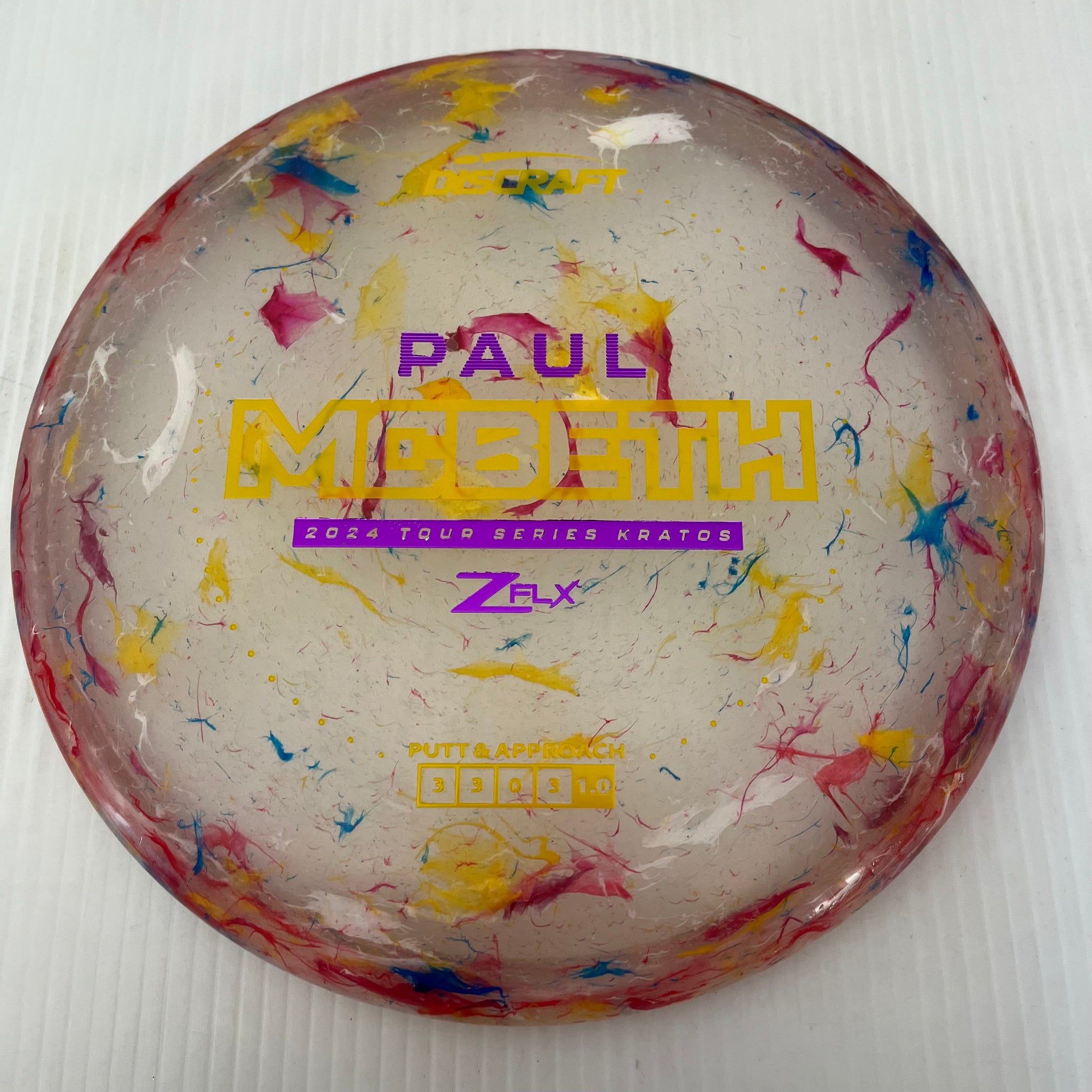 Discraft 2024 Paul McBeth Tour Series Jawbreaker Z FLX Kratos 3/3/0/3