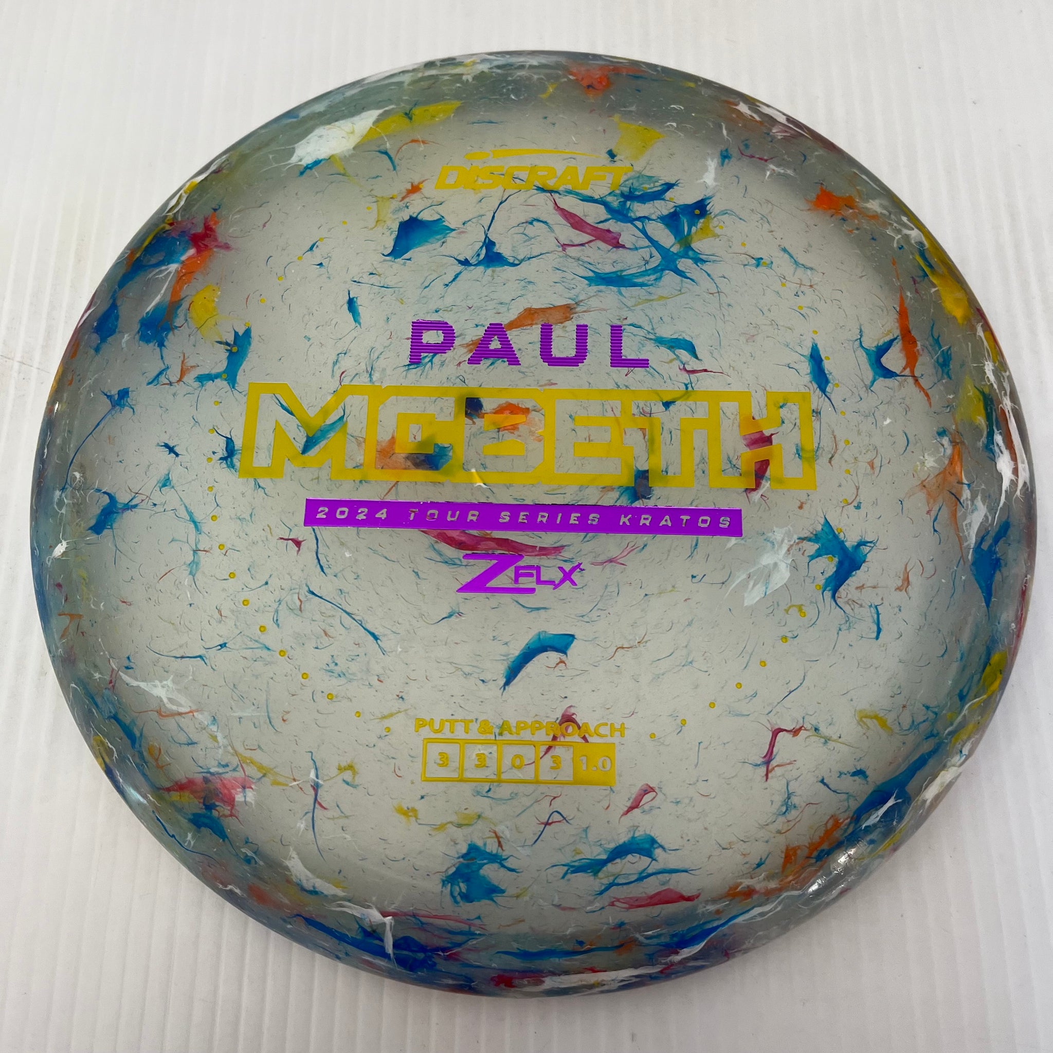 Discraft 2024 Paul McBeth Tour Series Jawbreaker Z FLX Kratos 3/3/0/3