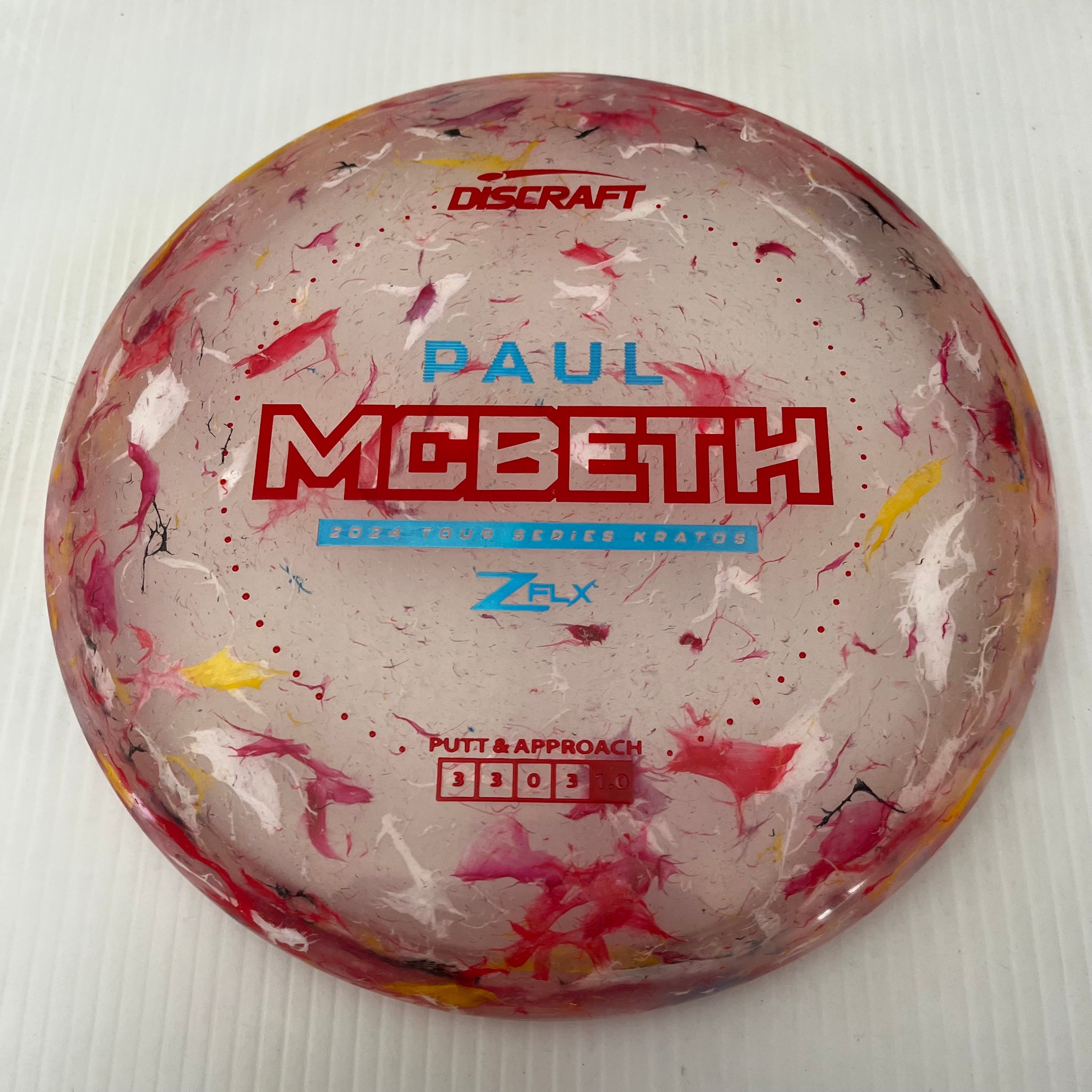 Discraft 2024 Paul McBeth Tour Series Jawbreaker Z FLX Kratos 3/3/0/3