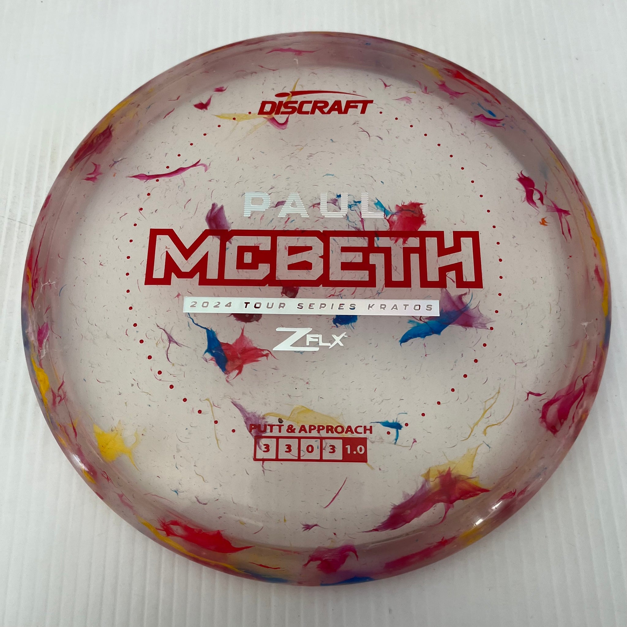 Discraft 2024 Paul McBeth Tour Series Jawbreaker Z FLX Kratos 3/3/0/3