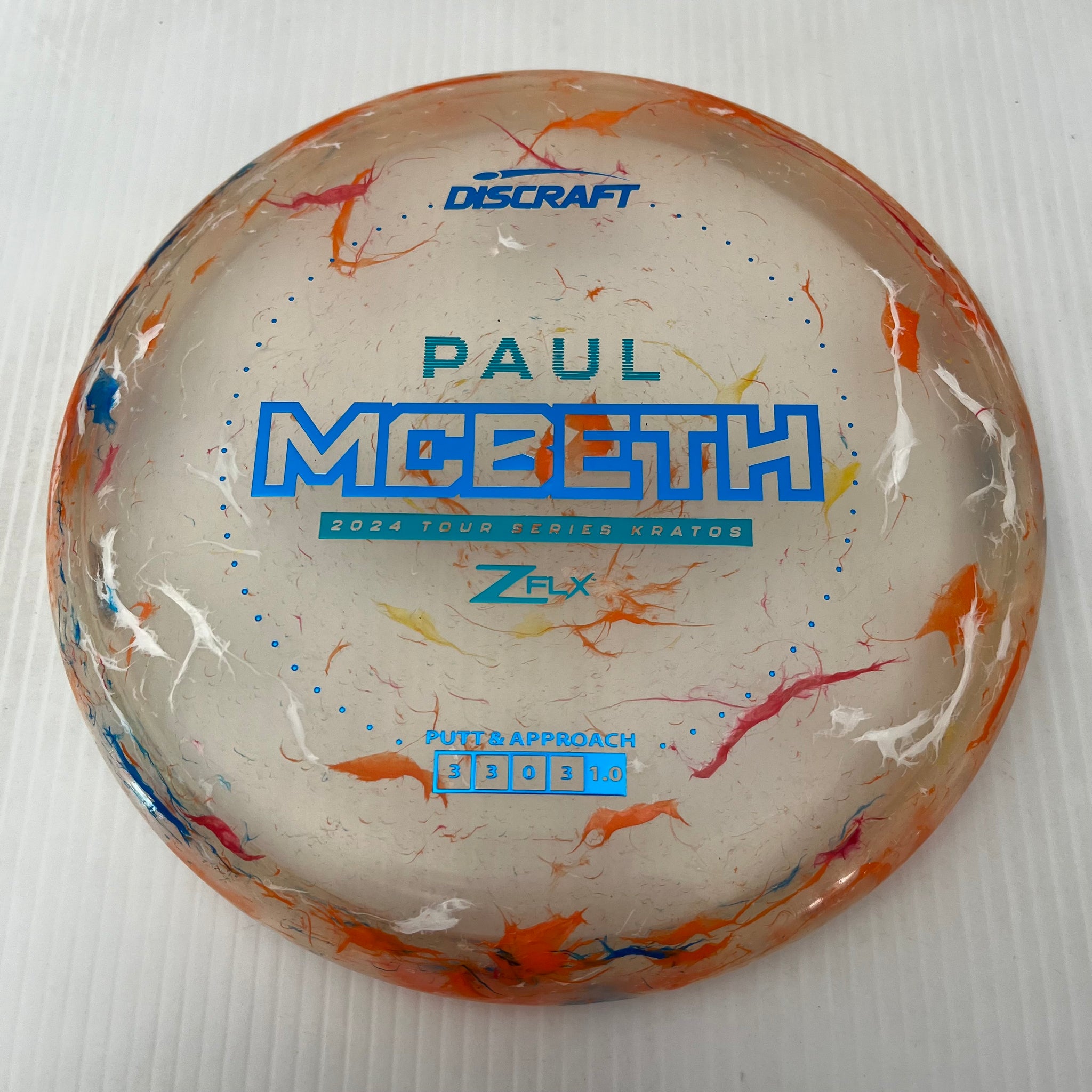 Discraft 2024 Paul McBeth Tour Series Jawbreaker Z FLX Kratos 3/3/0/3