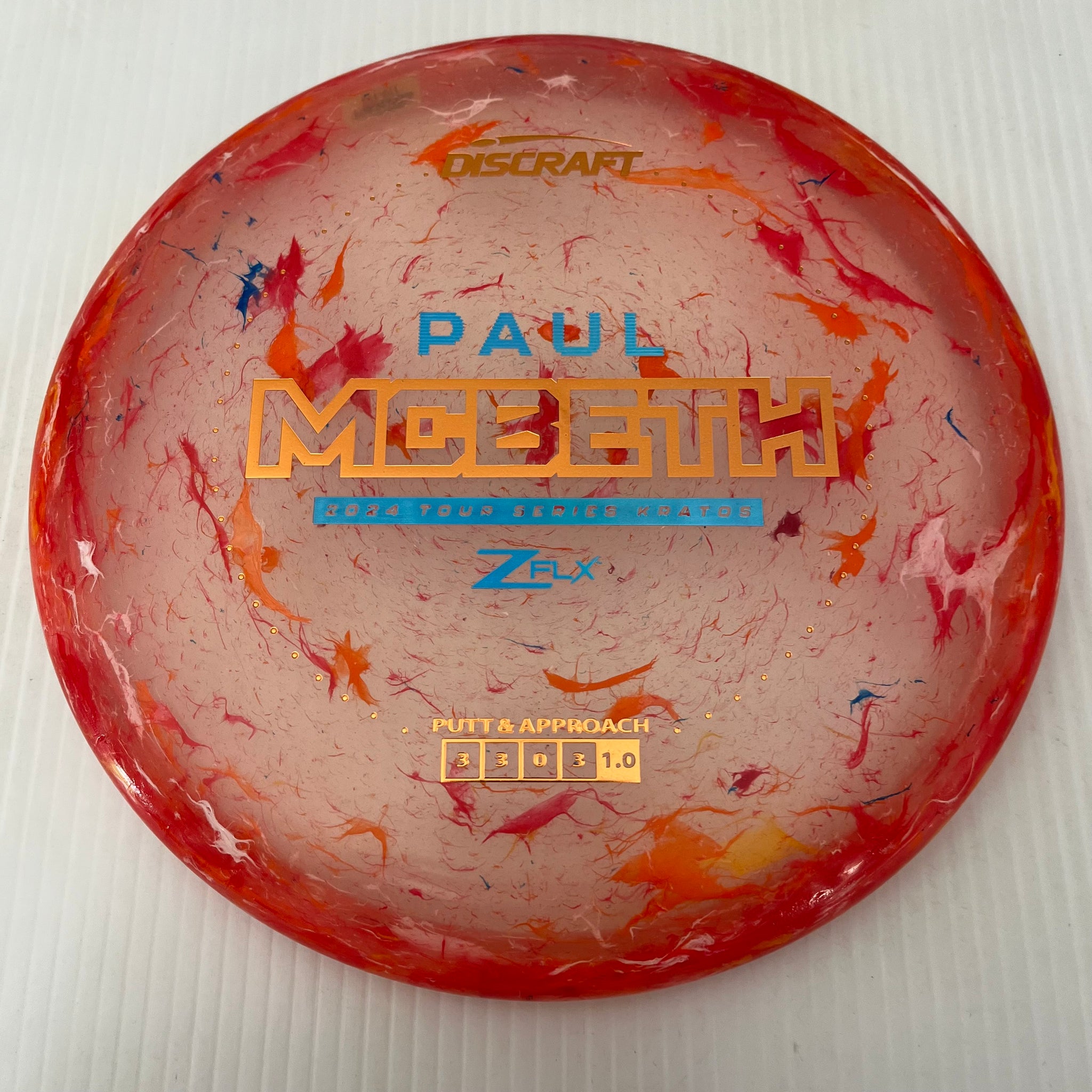 Discraft 2024 Paul McBeth Tour Series Jawbreaker Z FLX Kratos 3/3/0/3