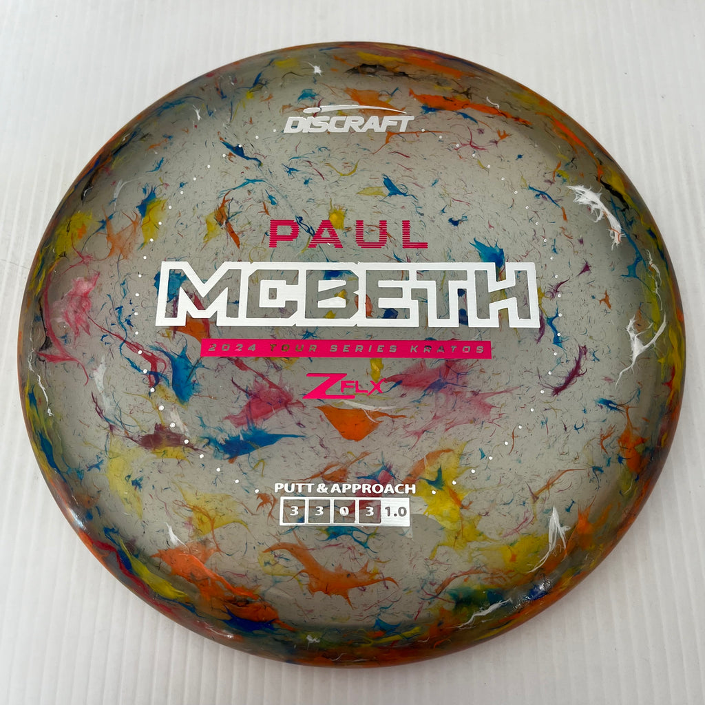 Discraft 2024 Paul McBeth Tour Series Jawbreaker Z FLX Kratos 3/3/0/3