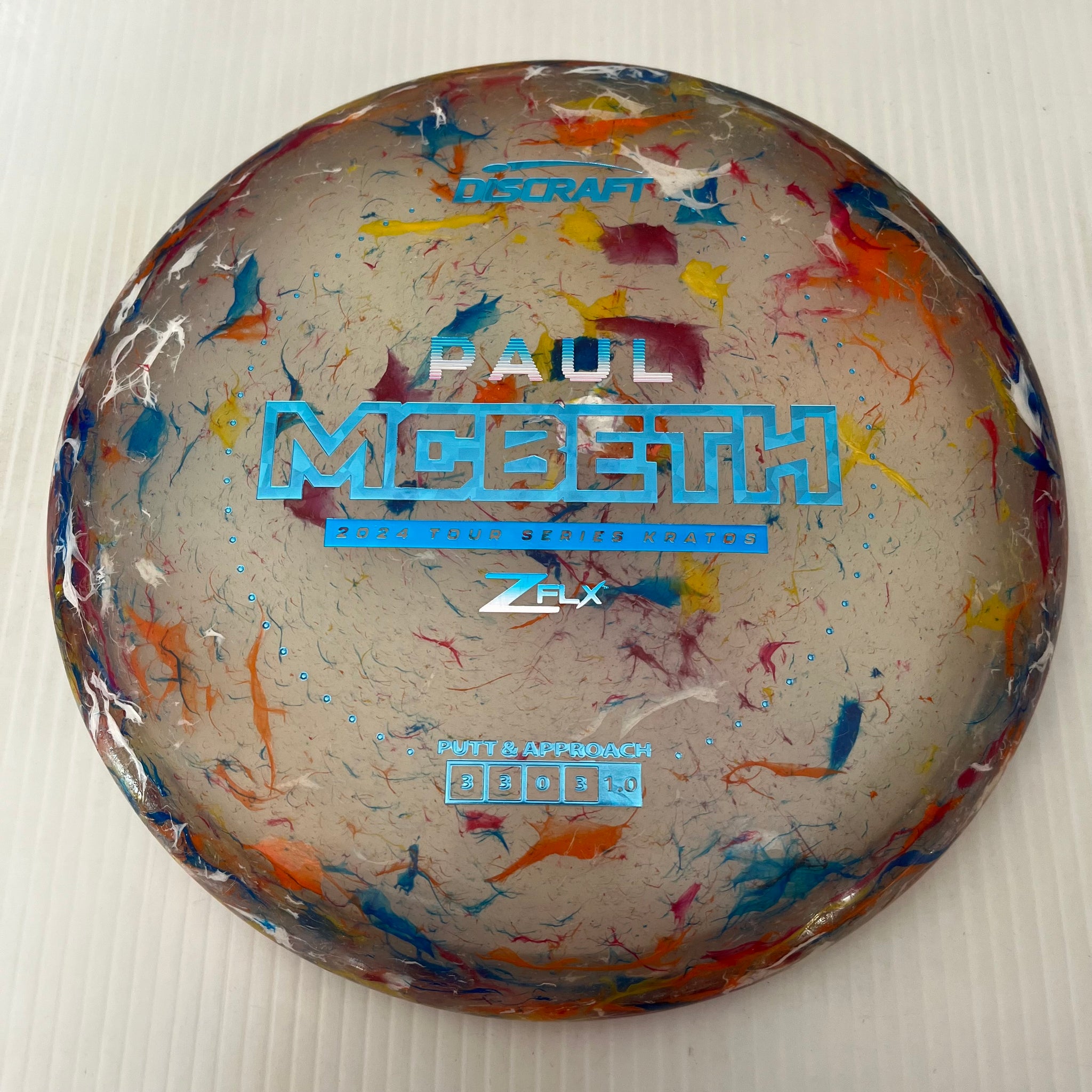 Discraft 2024 Paul McBeth Tour Series Jawbreaker Z FLX Kratos 3/3/0/3