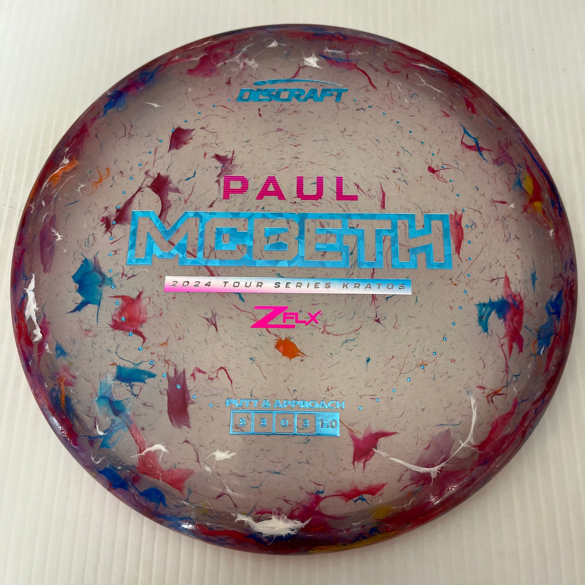 Discraft 2024 Paul McBeth Tour Series Jawbreaker Z FLX Kratos 3/3/0/3