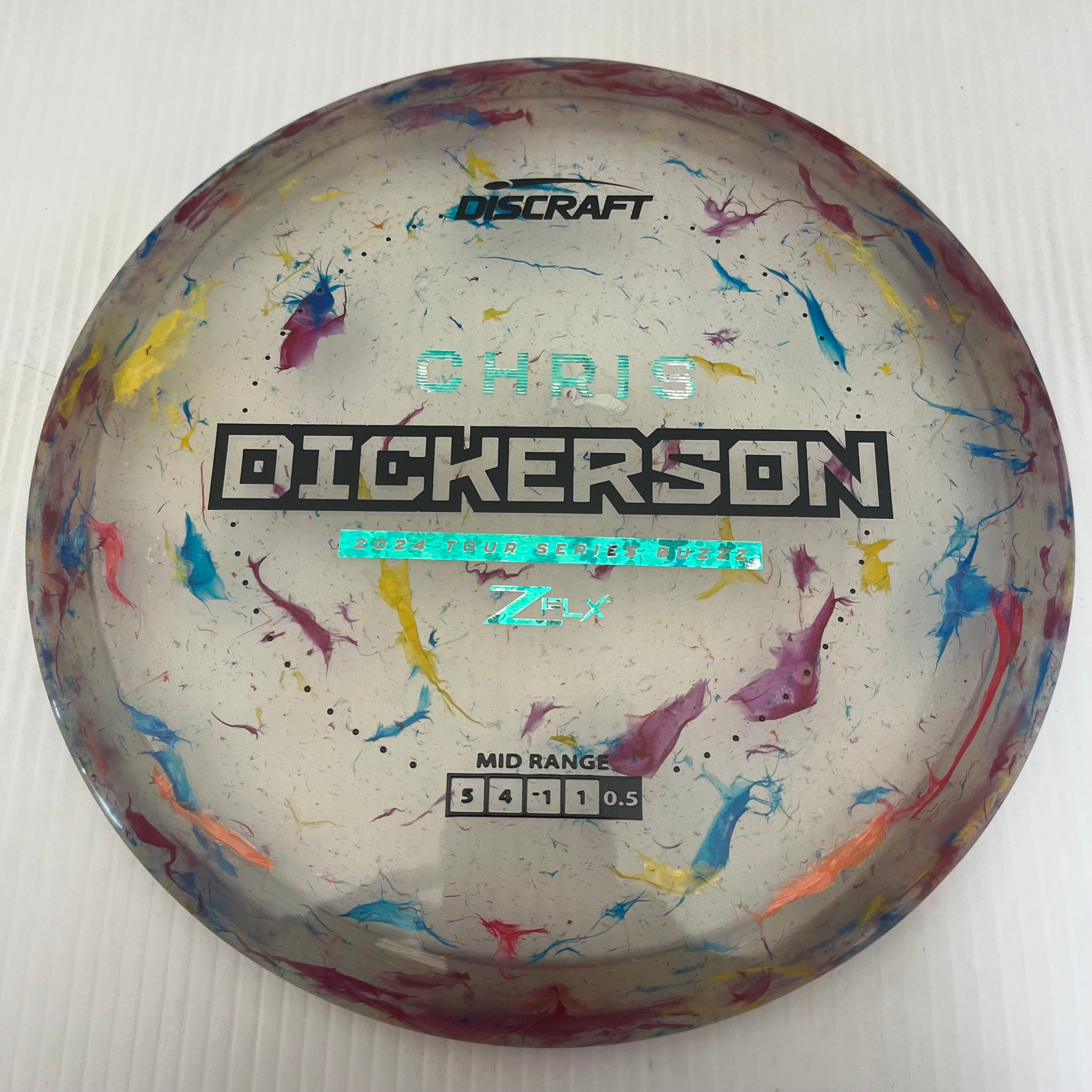 Discraft 2024 Chris Dickerson Tour Series Jawbreaker Z FLX Buzzz 5/4/-1/1