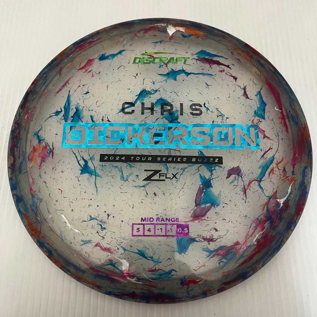 Discraft 2024 Chris Dickerson Tour Series Jawbreaker Z FLX Buzzz 5/4/-1/1