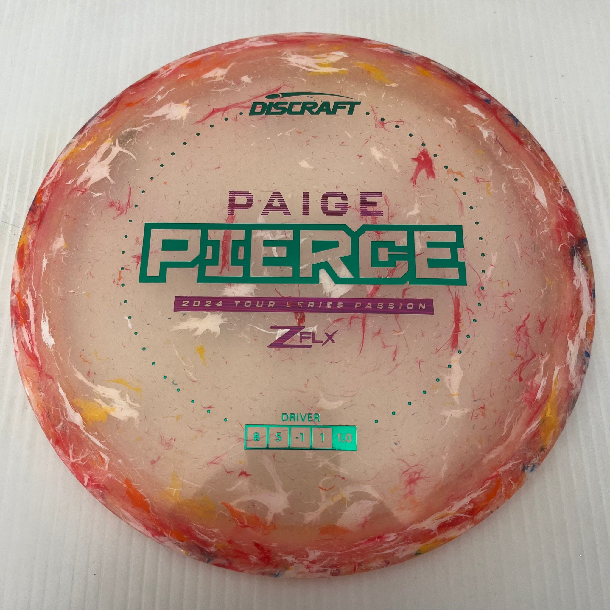 Discraft 2024 Paige Pierce Tour Series Jawbreaker Z FLX Passion 8/5/-1/1