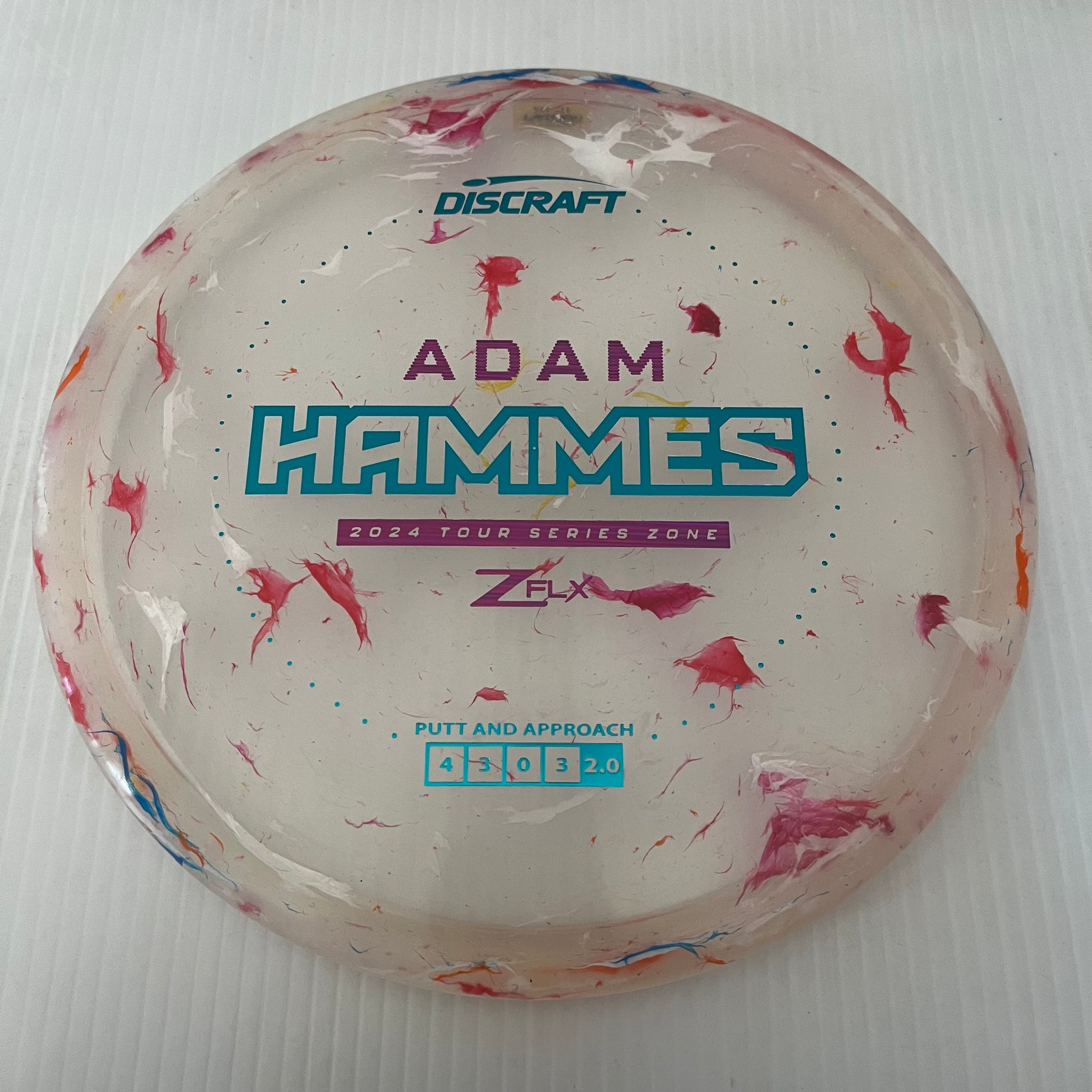 Discraft 2024 Adam Hammes Tour Series Jawbreaker Z FLX Zone 4/3/0/3