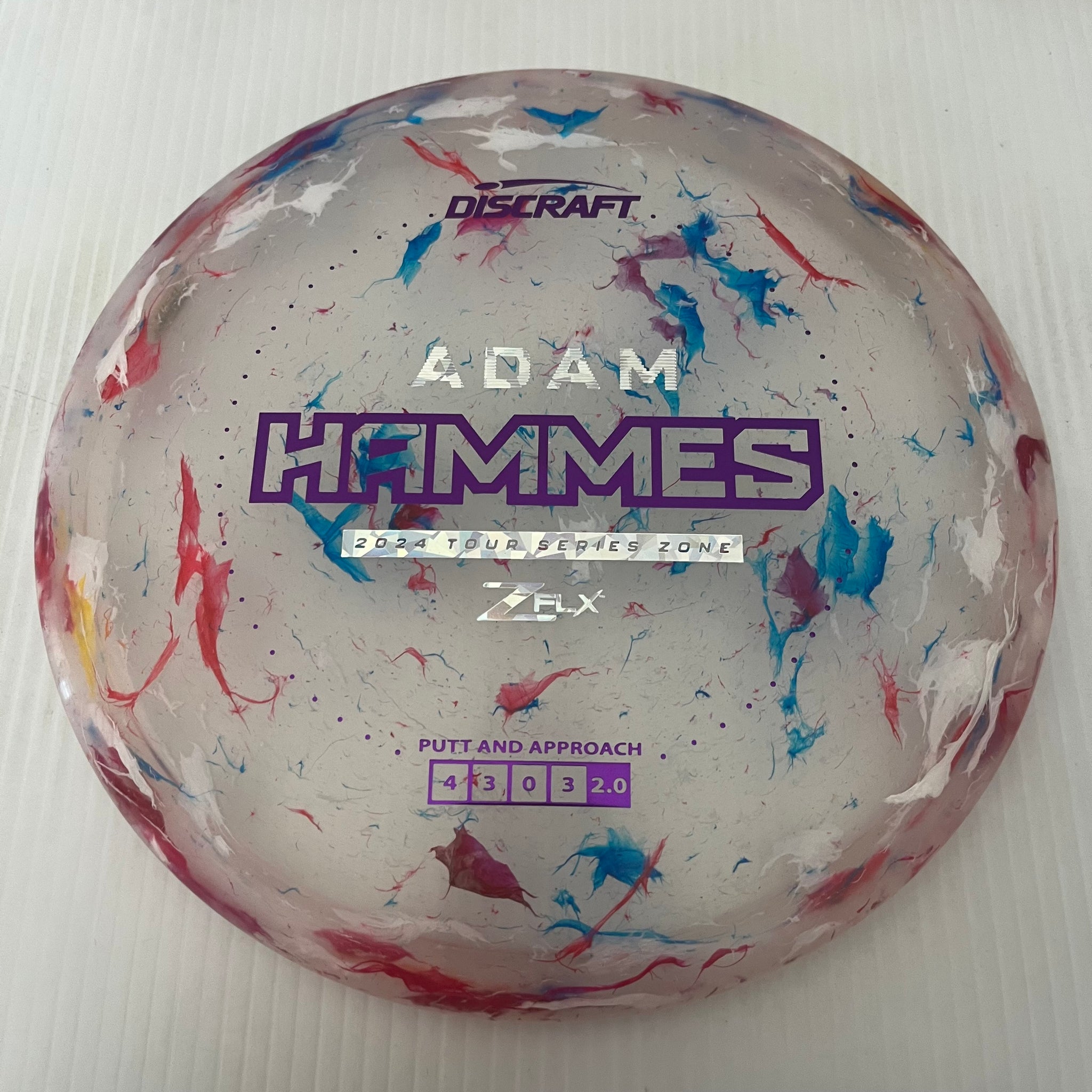 Discraft 2024 Adam Hammes Tour Series Jawbreaker Z FLX Zone 4/3/0/3