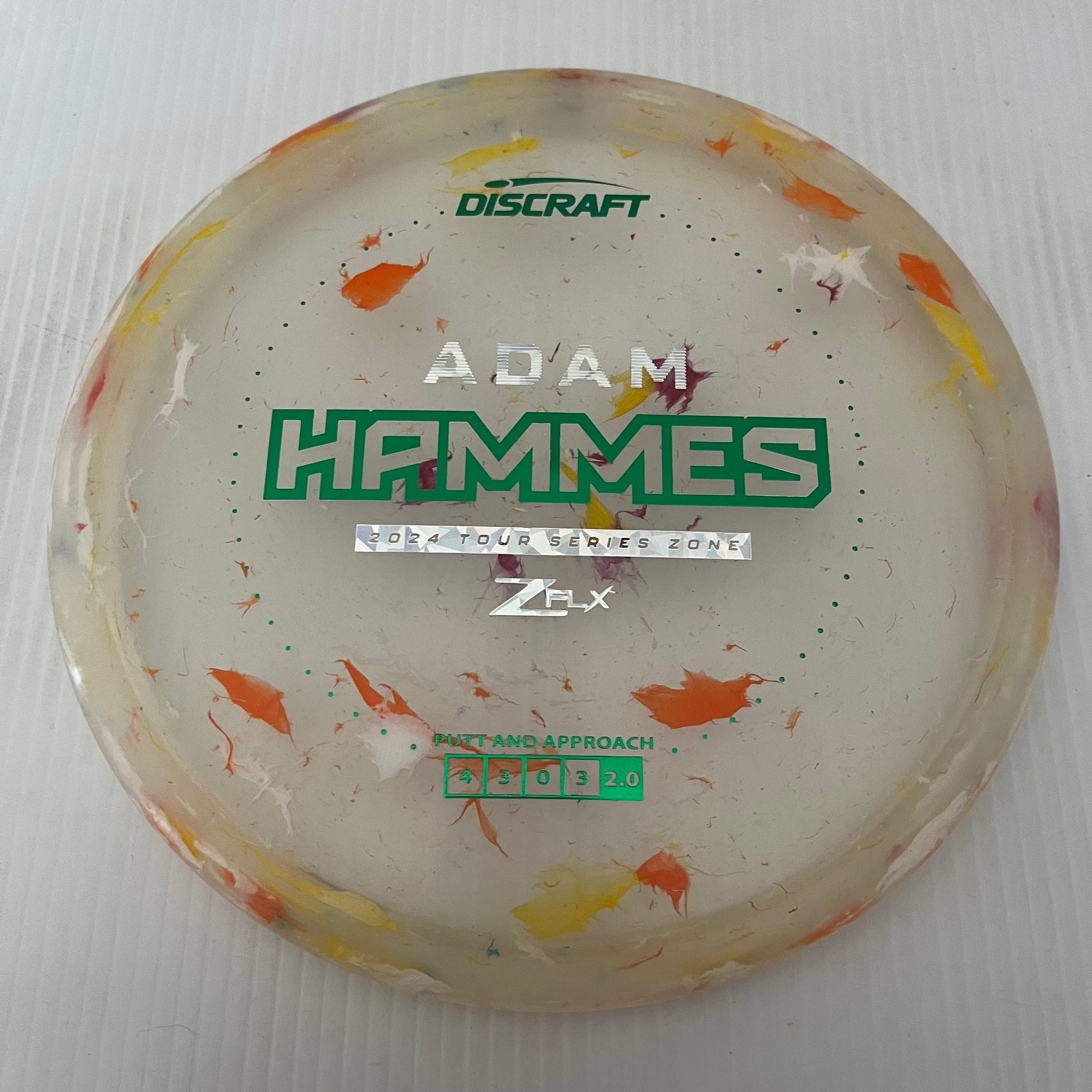 Discraft 2024 Adam Hammes Tour Series Jawbreaker Z FLX Zone 4/3/0/3