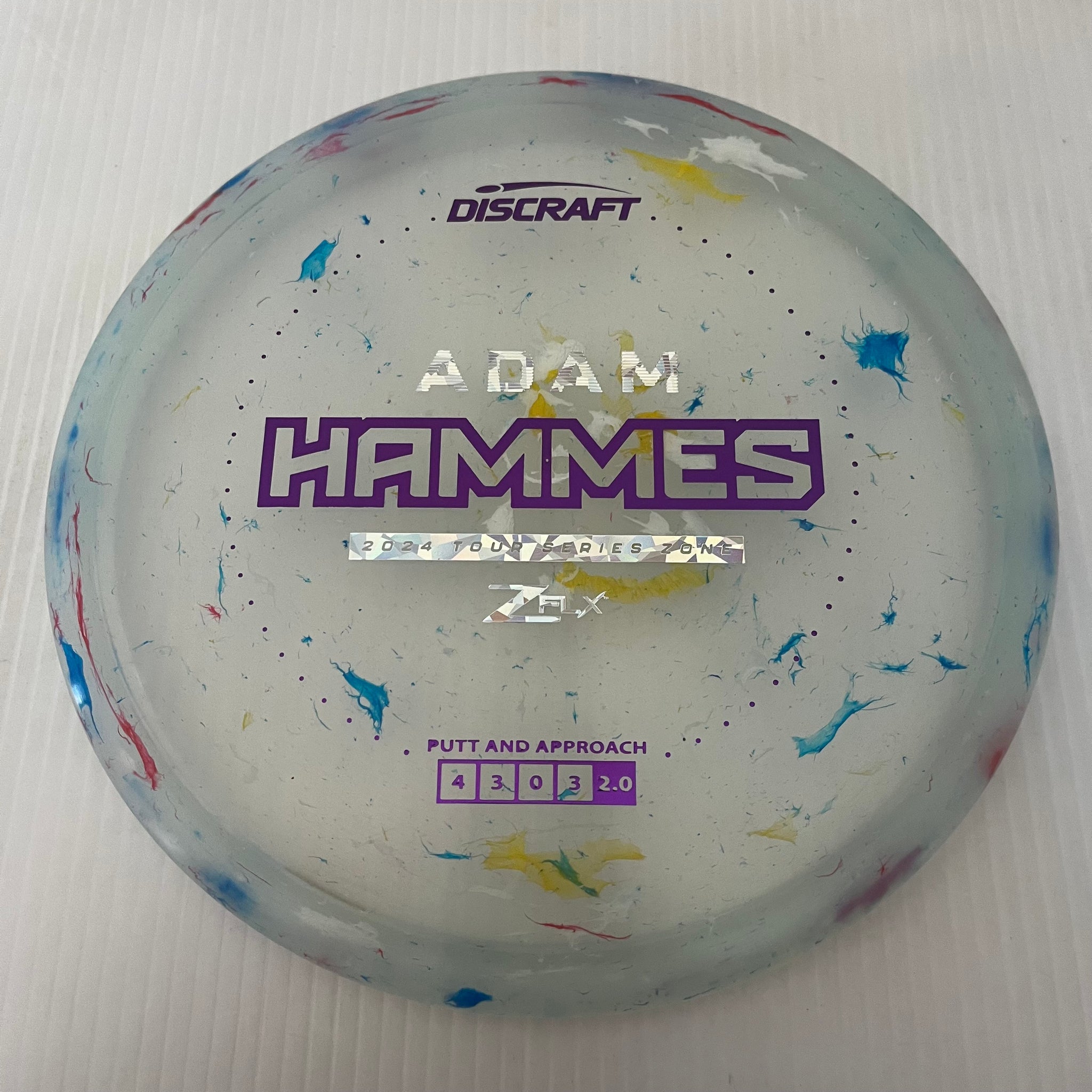 Discraft 2024 Adam Hammes Tour Series Jawbreaker Z FLX Zone 4/3/0/3