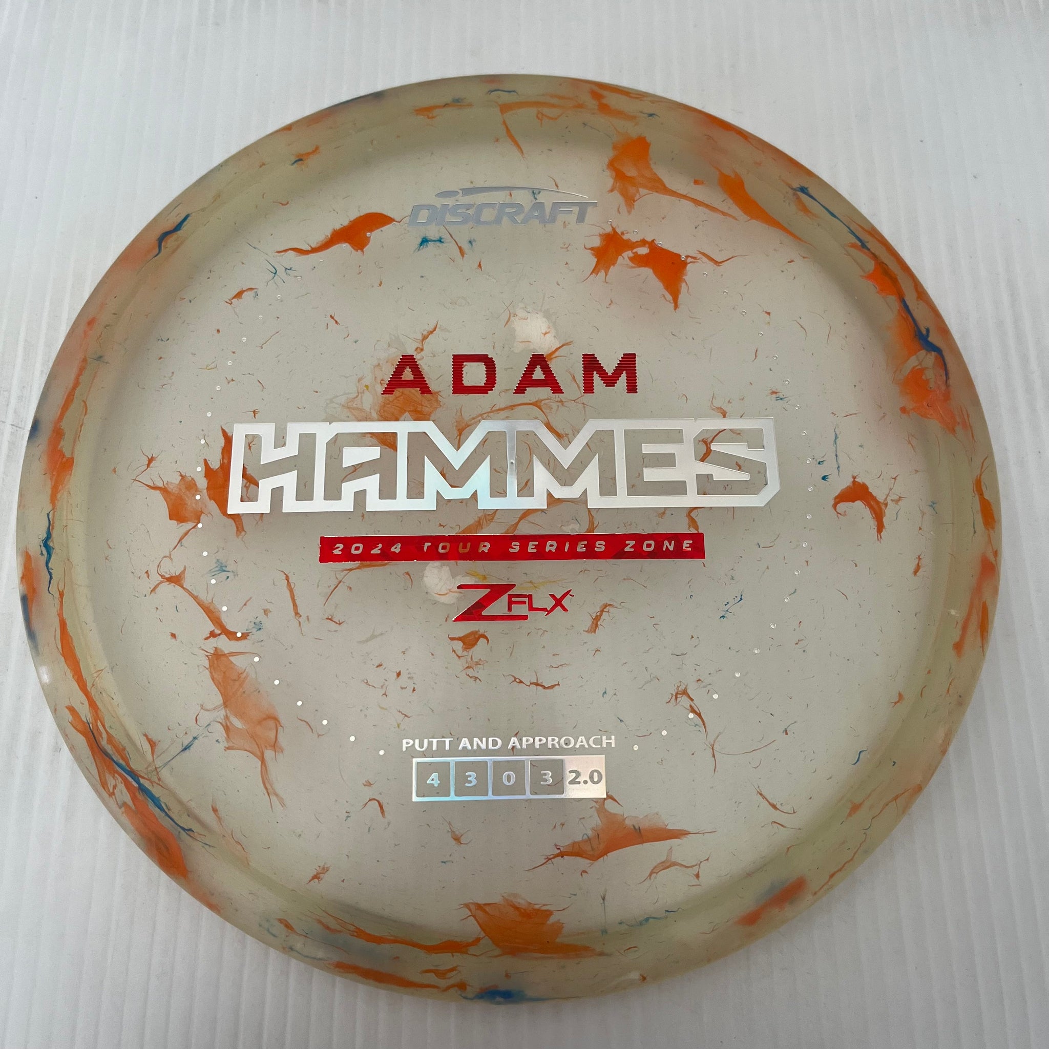 Discraft 2024 Adam Hammes Tour Series Jawbreaker Z FLX Zone 4/3/0/3