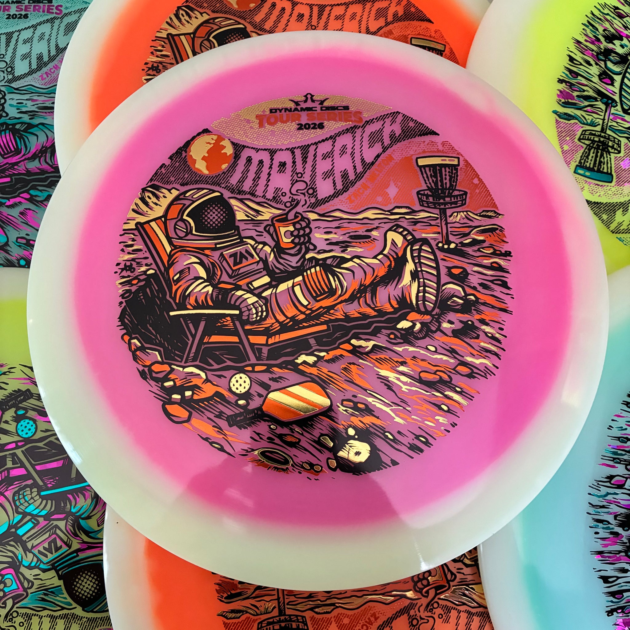 Dynamic Discs 2026 Zach Melton Lucid-X Moonshine Glow Orbit Maverick 7/4/-1.5/2