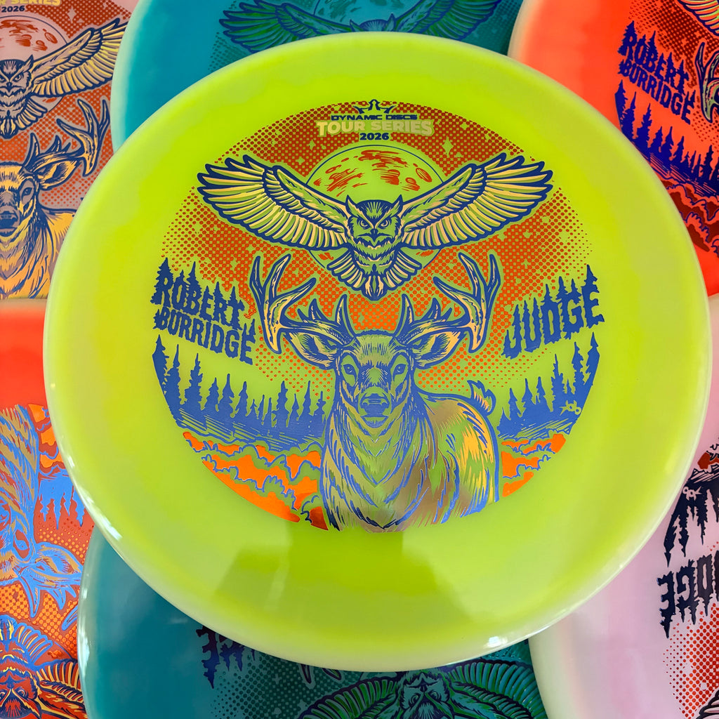 Dynamic Discs 2026 Robert Burridge Lucid-X Moonshine Glow Orbit Judge 2/4/0/1