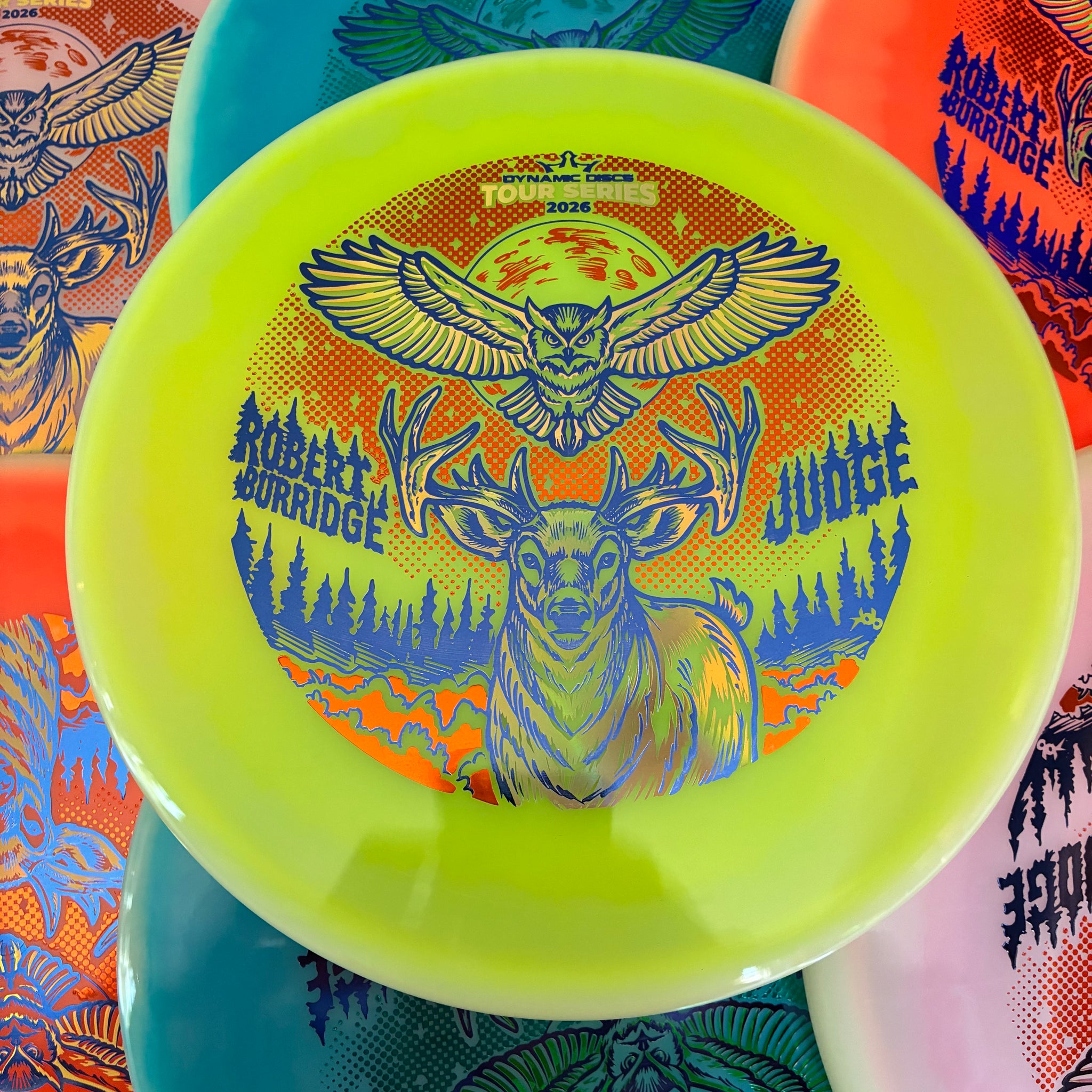 Dynamic Discs 2026 Robert Burridge Lucid-X Moonshine Glow Orbit Judge 2/4/0/1