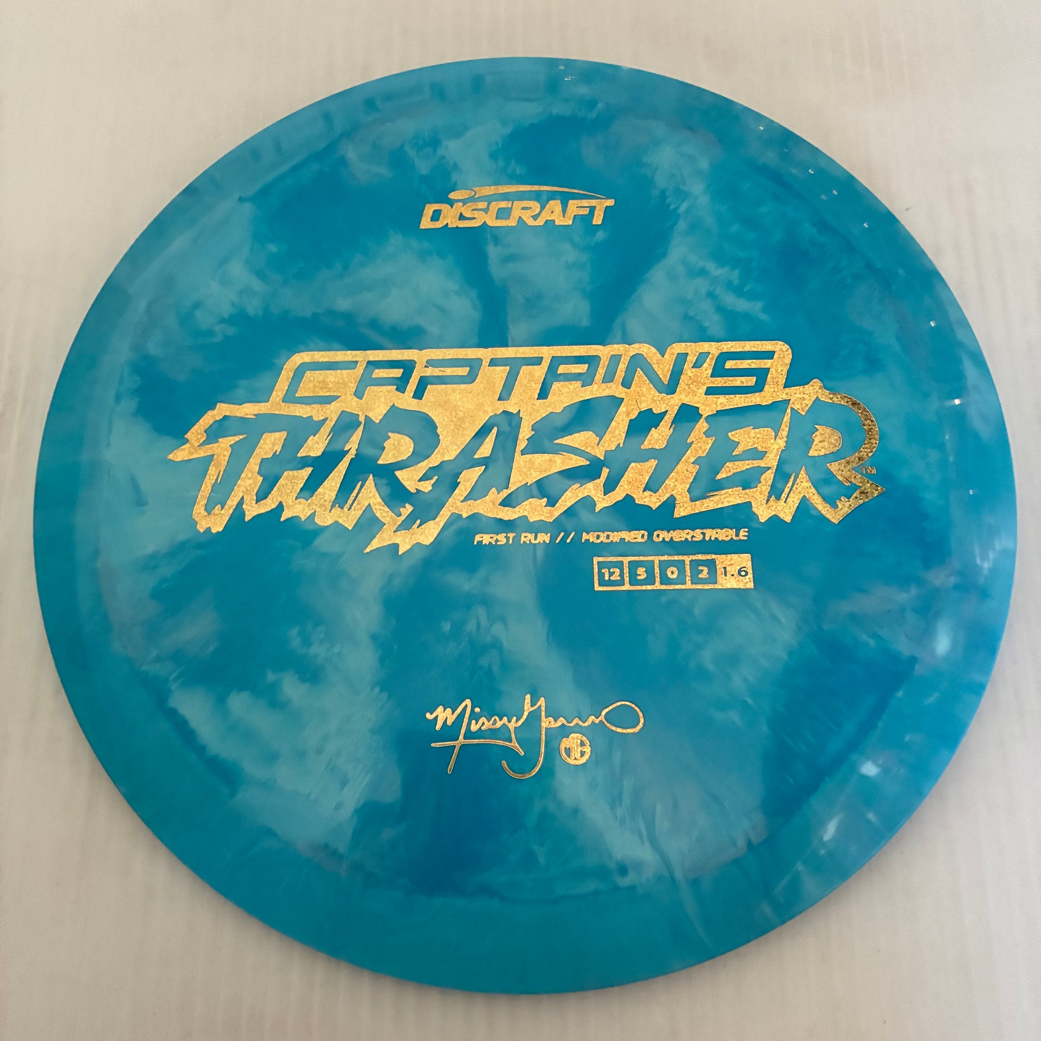 Discraft First Run Missy Gannon Swirly ESP Captain's Thrasher 12/5/0/2