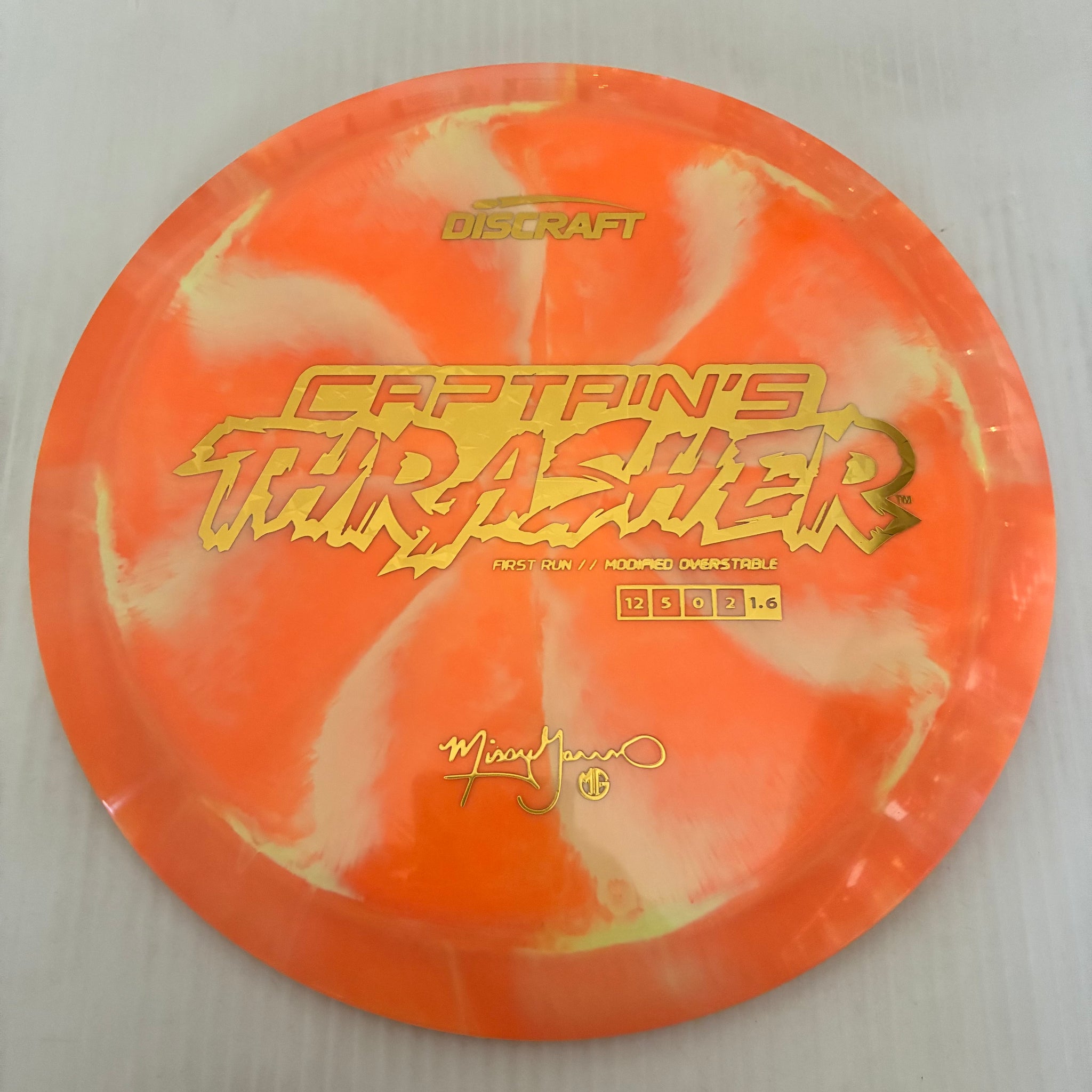 Discraft First Run Missy Gannon Swirly ESP Captain's Thrasher 12/5/0/2