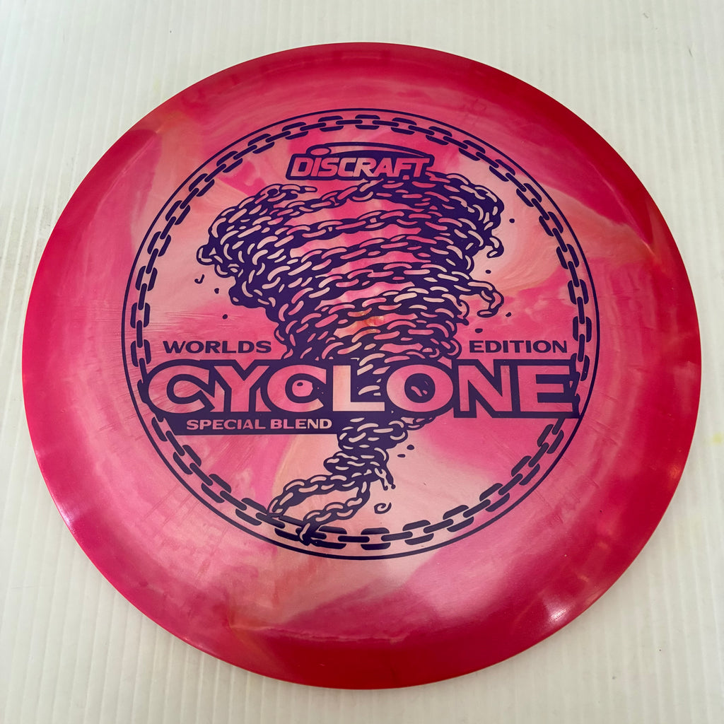 Discraft 2026 Worlds Fundraiser "Chainstorm" Tour Series Blend Cyclone 7/4/-1/2