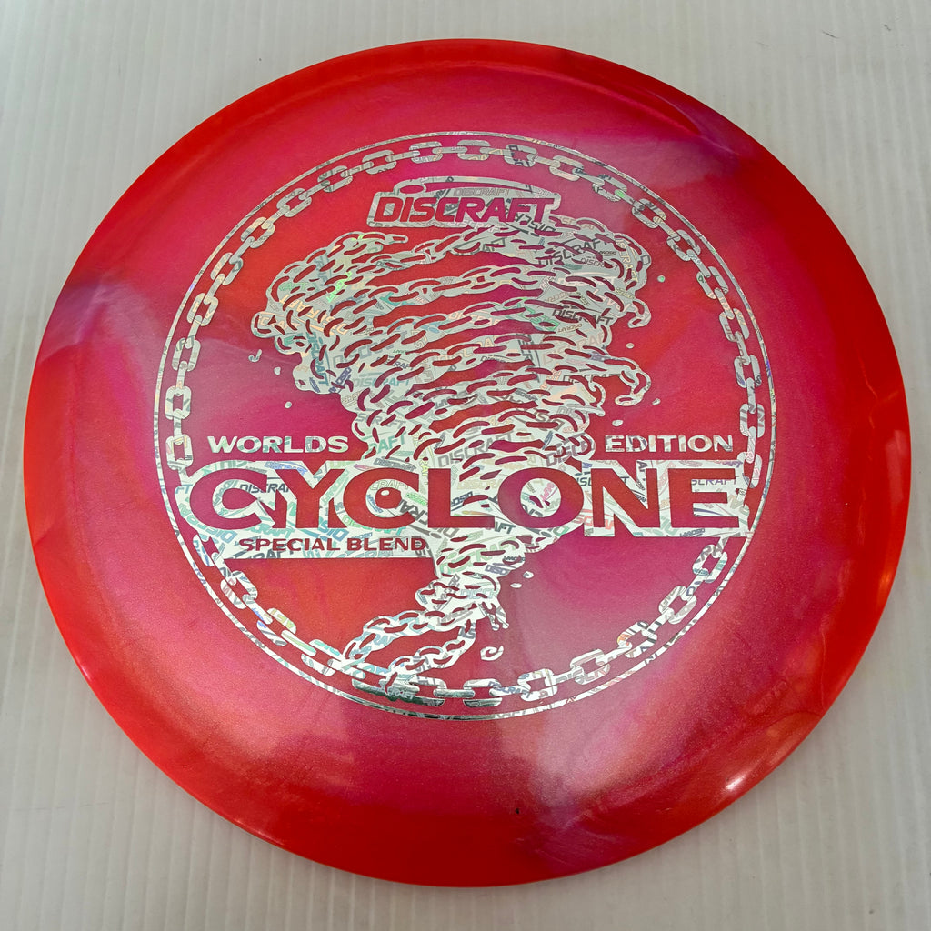 Discraft 2026 Worlds Fundraiser "Chainstorm" Tour Series Blend Cyclone 7/4/-1/2